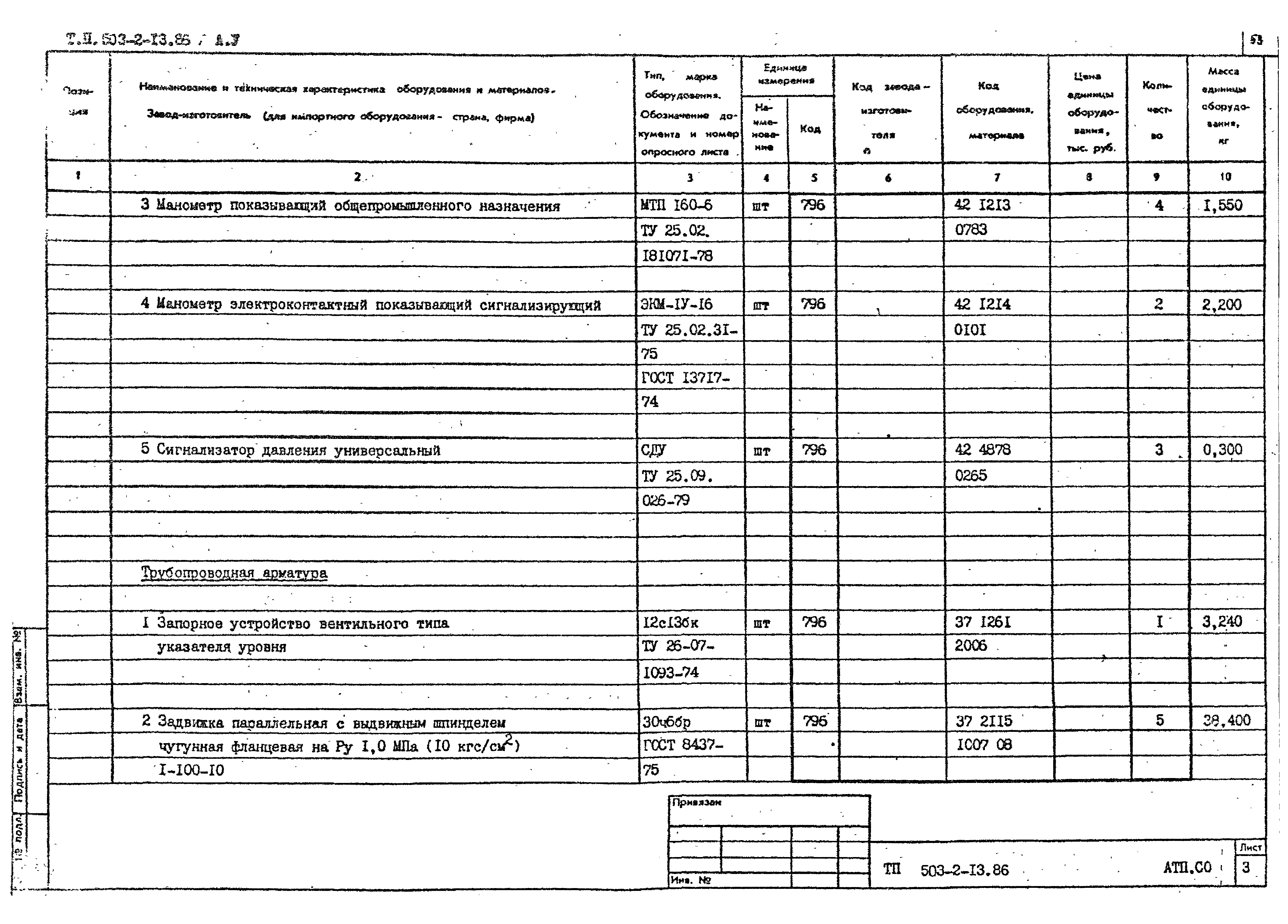 Типовой проект 503-2-13.86