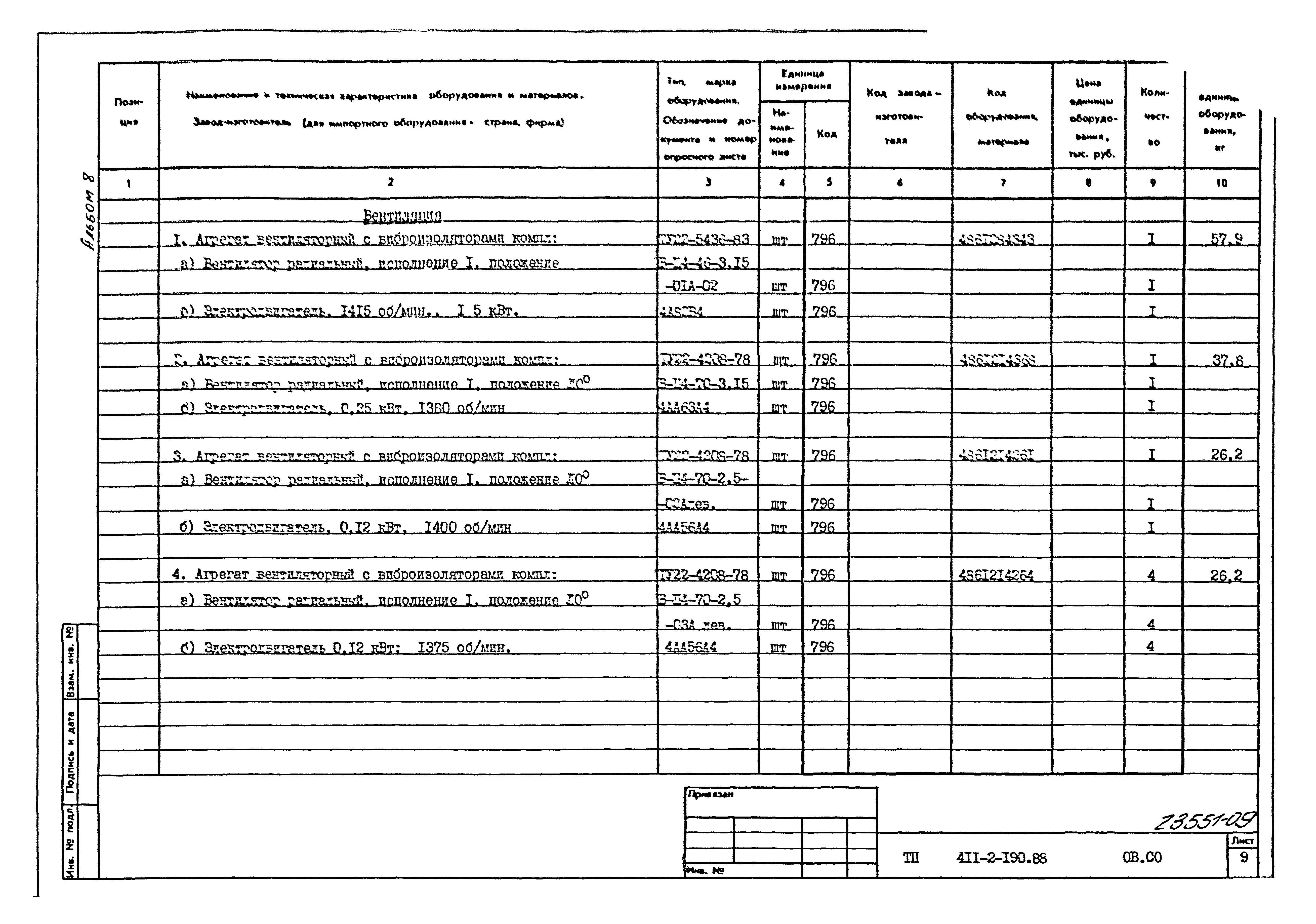 Типовой проект 411-2-190.88