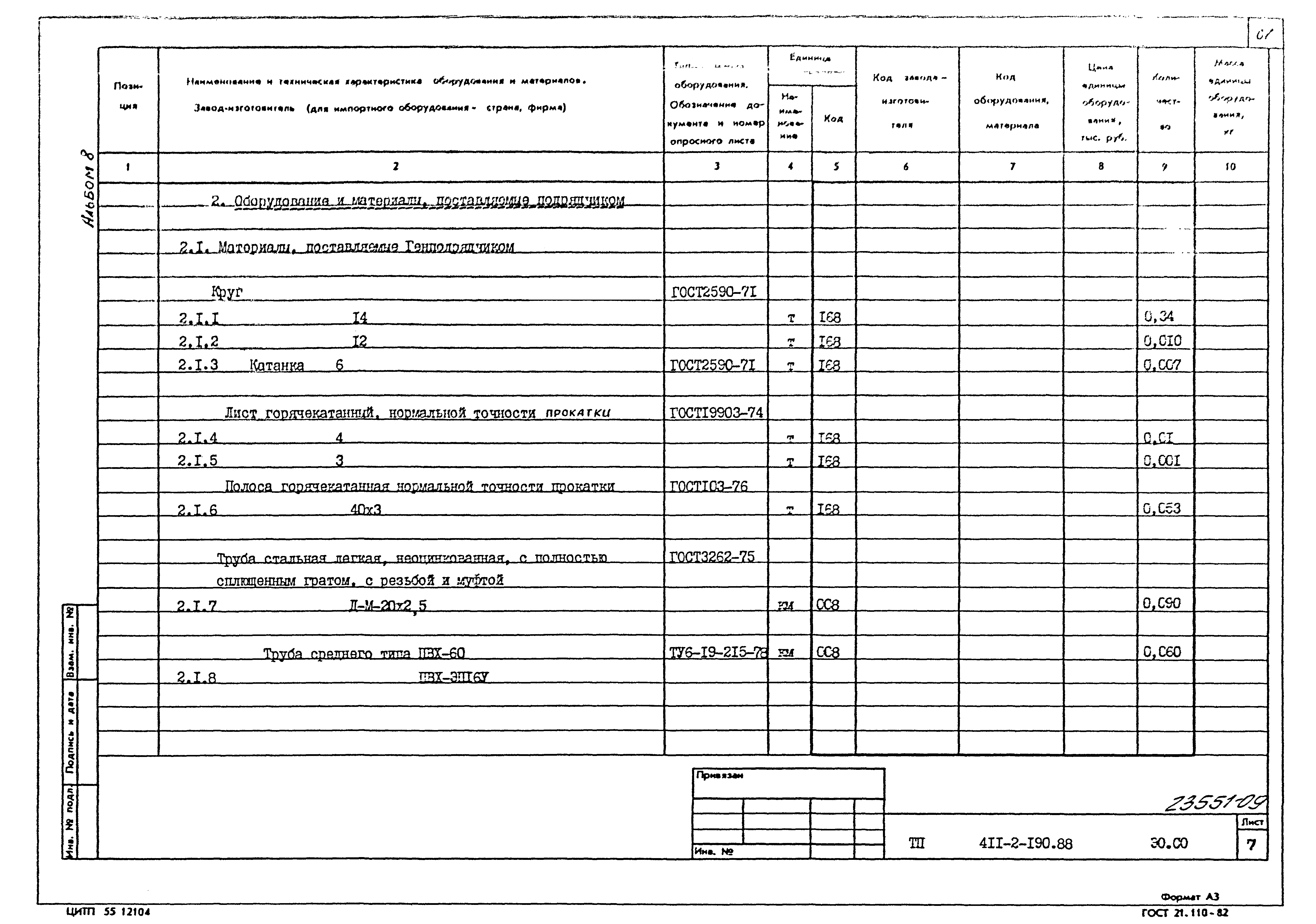 Типовой проект 411-2-190.88