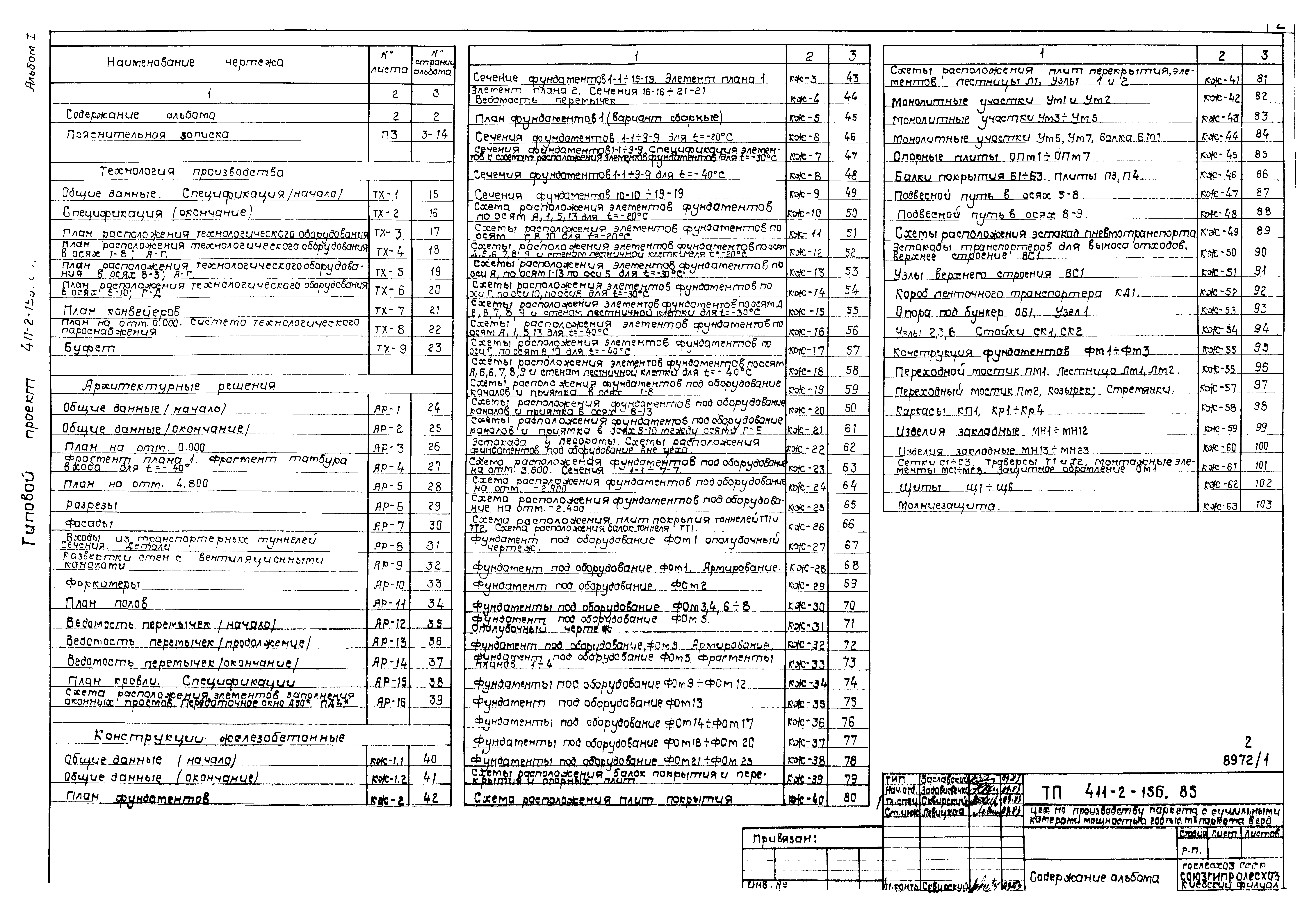 Типовой проект 411-2-156.85