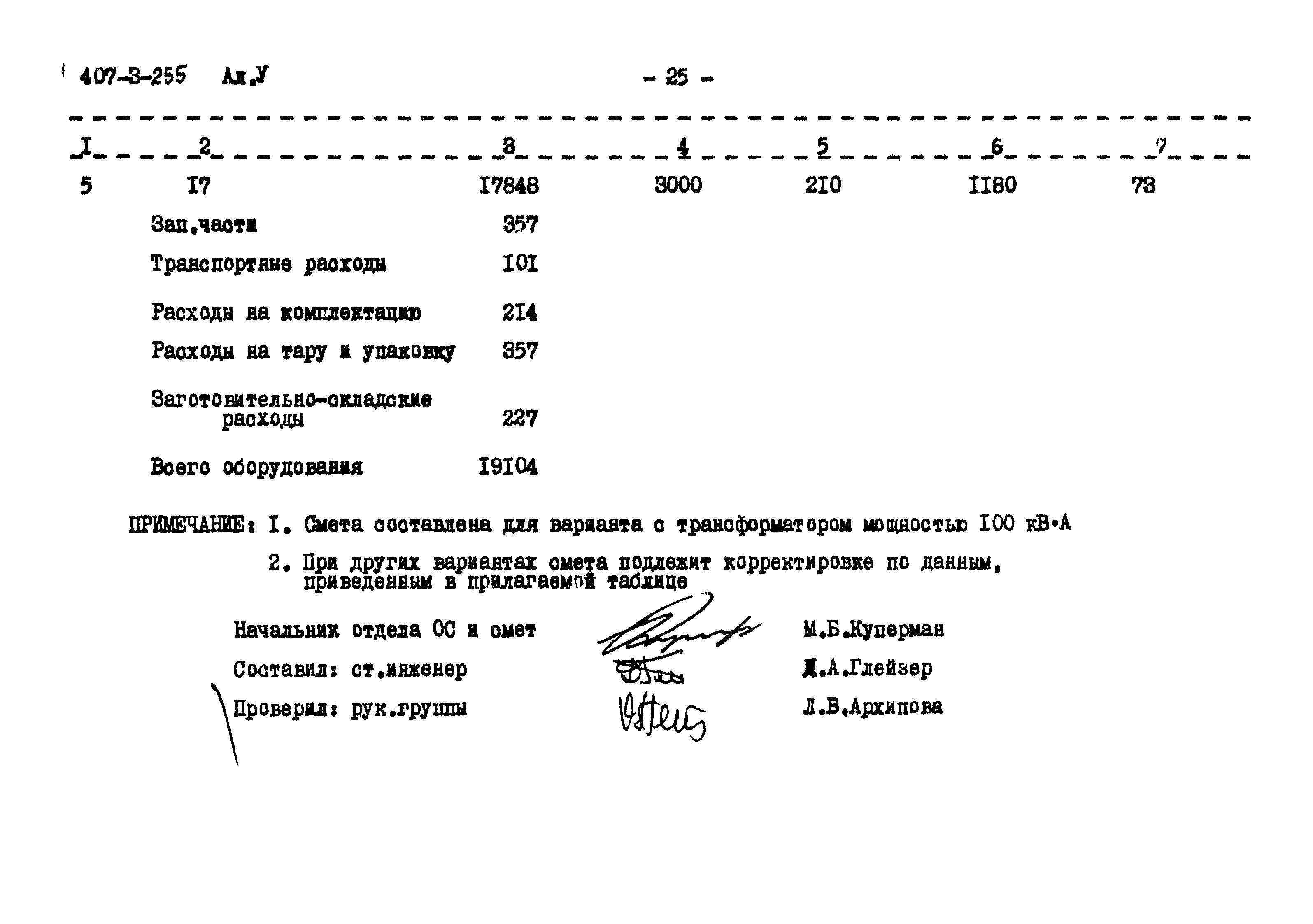 Типовой проект 407-3-255