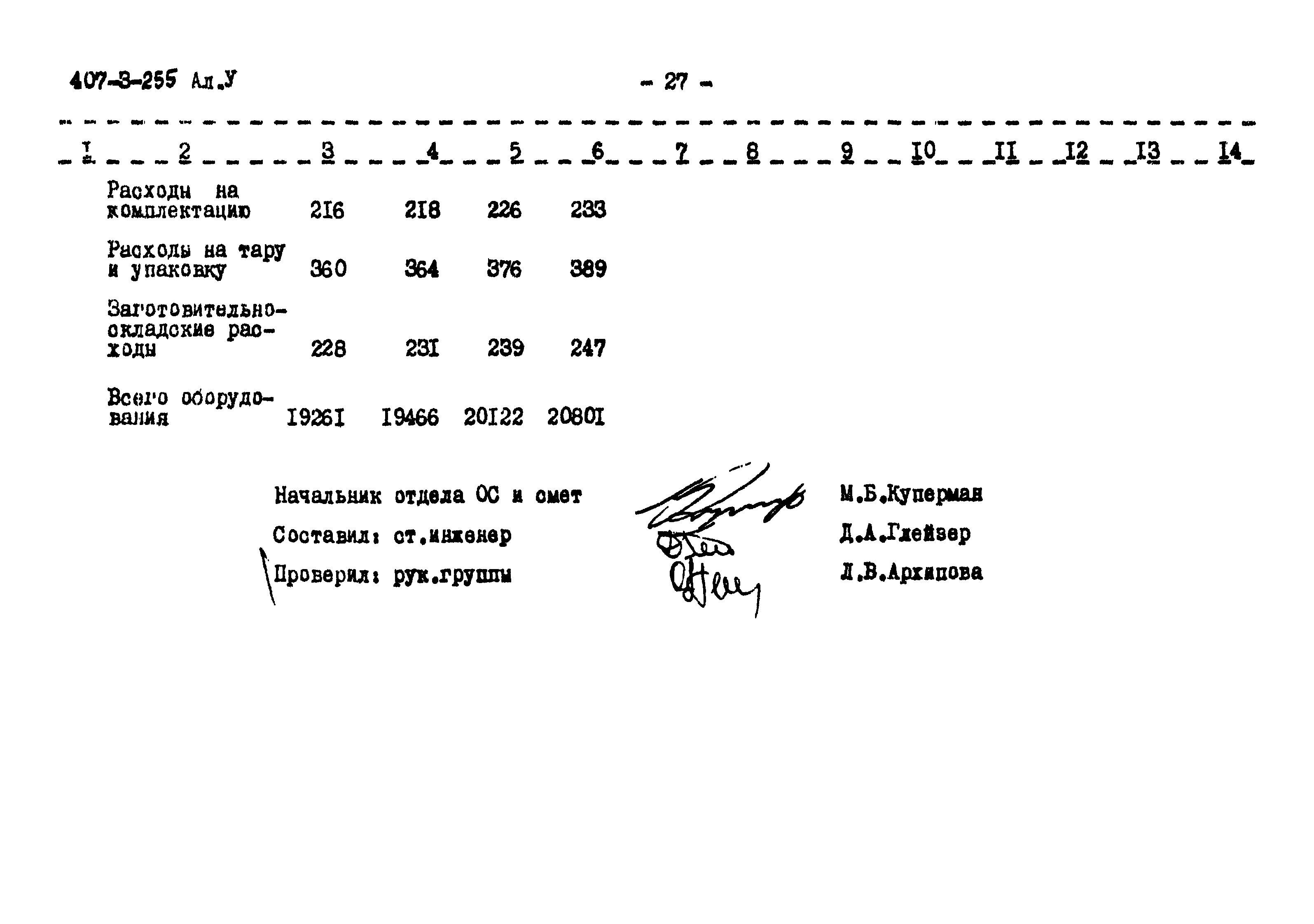 Типовой проект 407-3-255