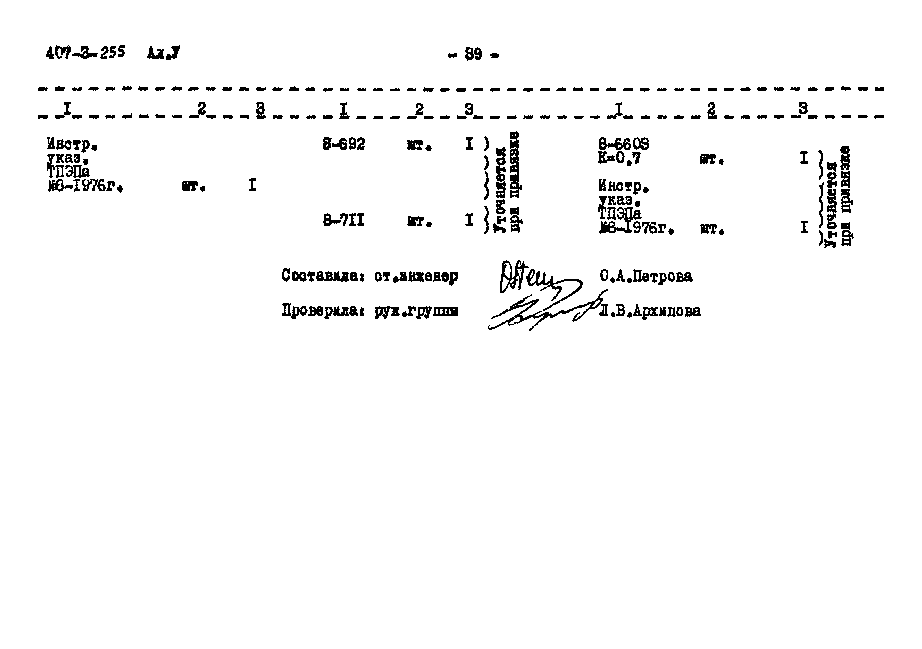 Типовой проект 407-3-255