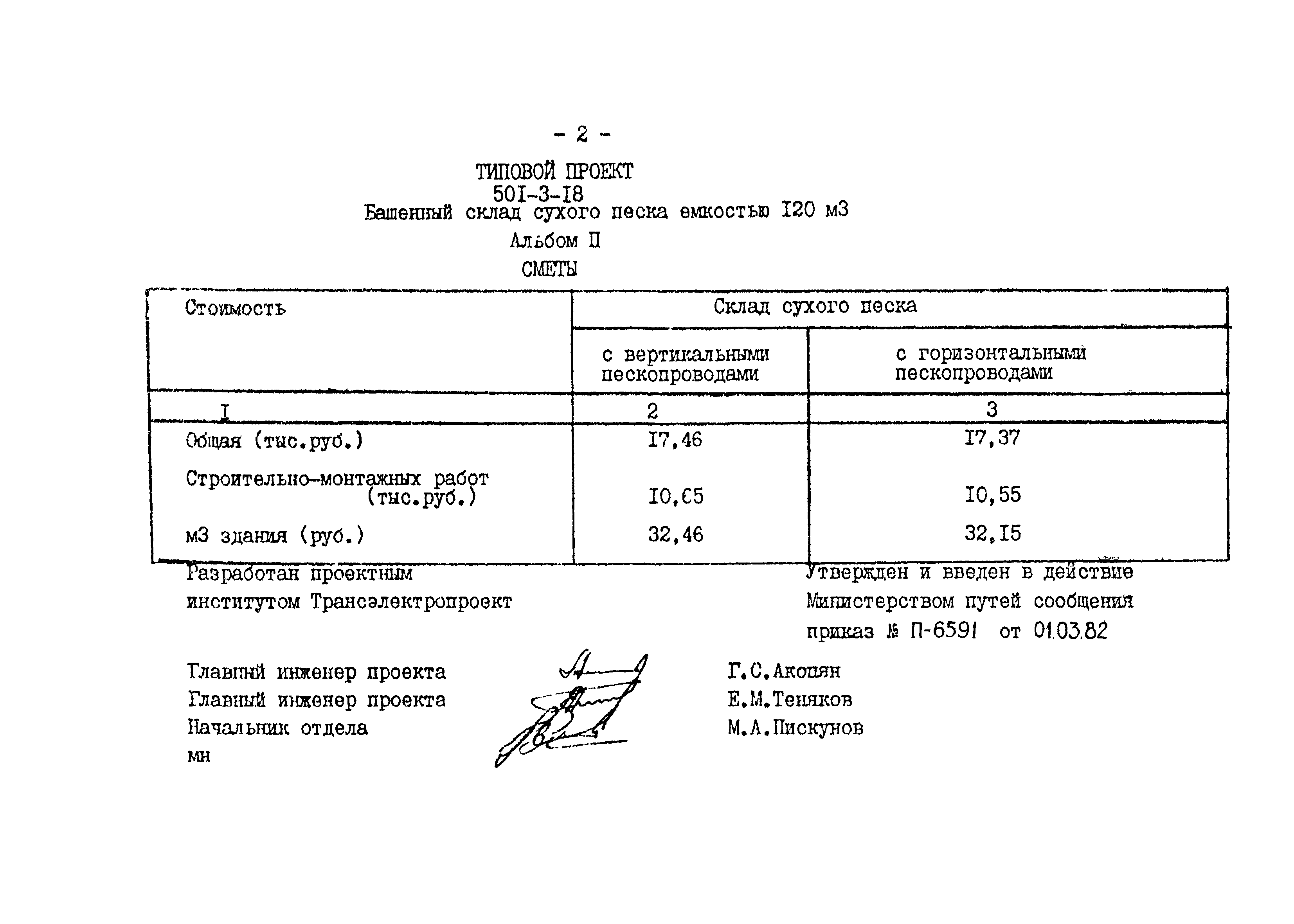 Типовой проект 501-3-18