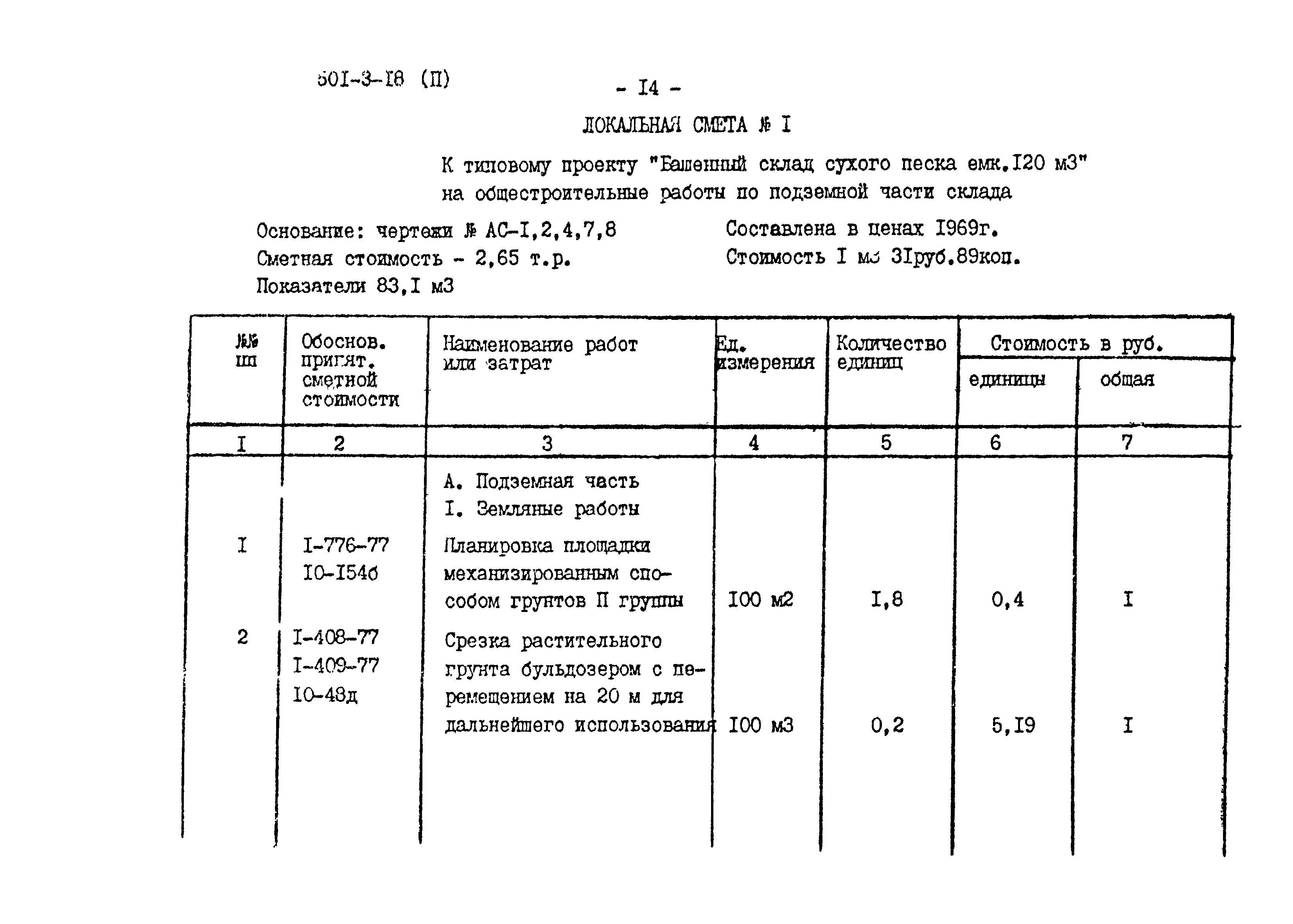 Типовой проект 501-3-18