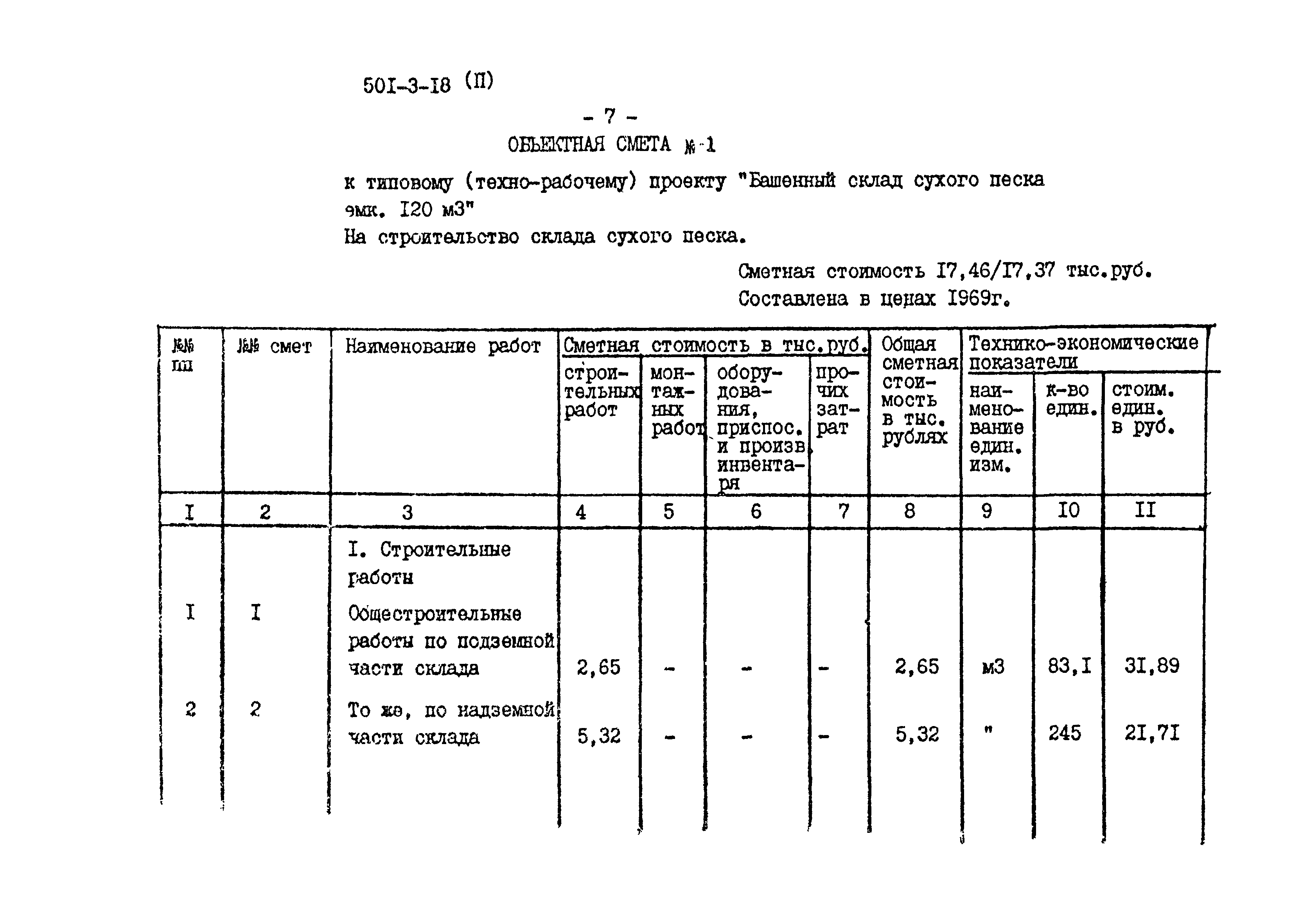 Типовой проект 501-3-18