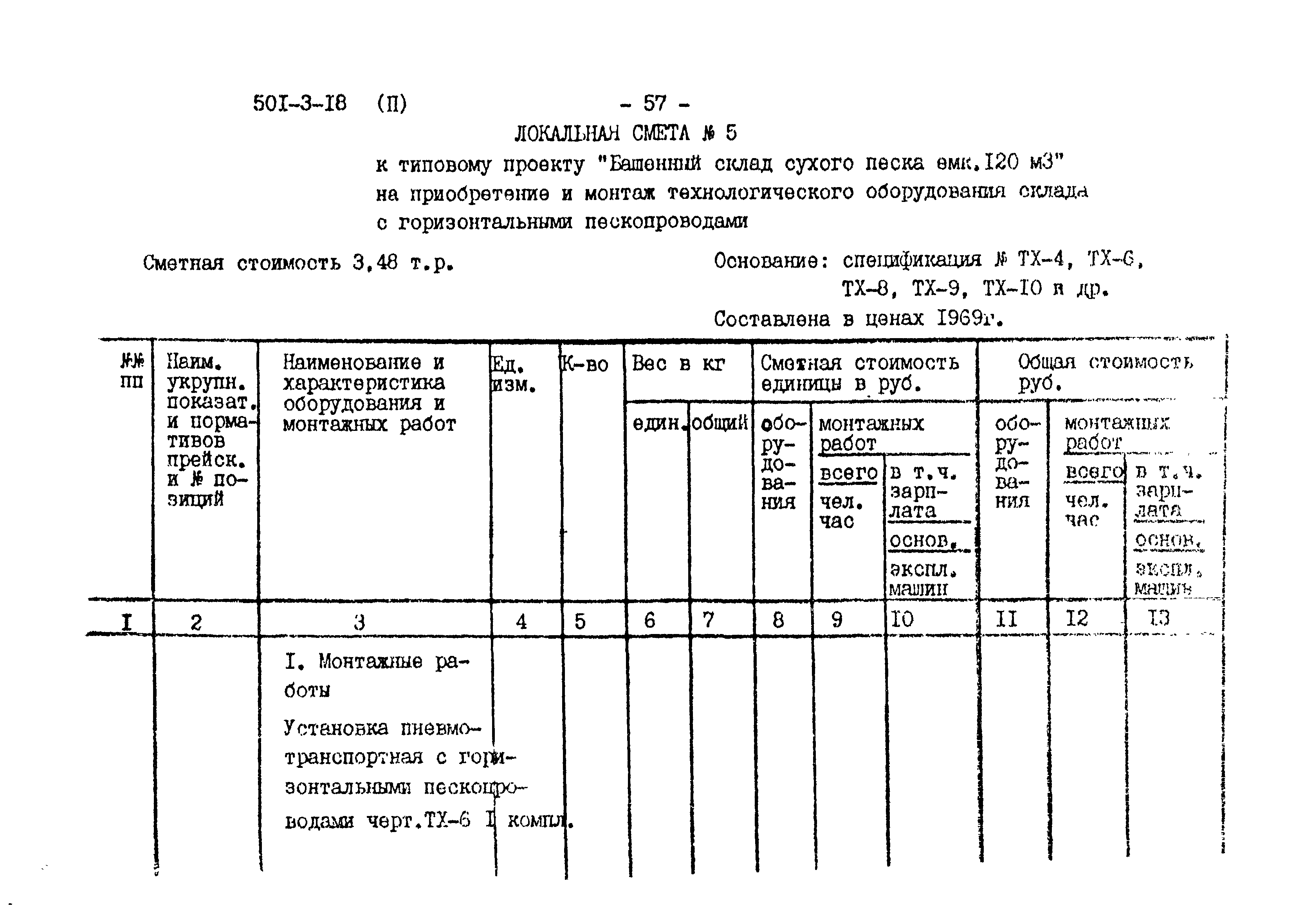 Типовой проект 501-3-18