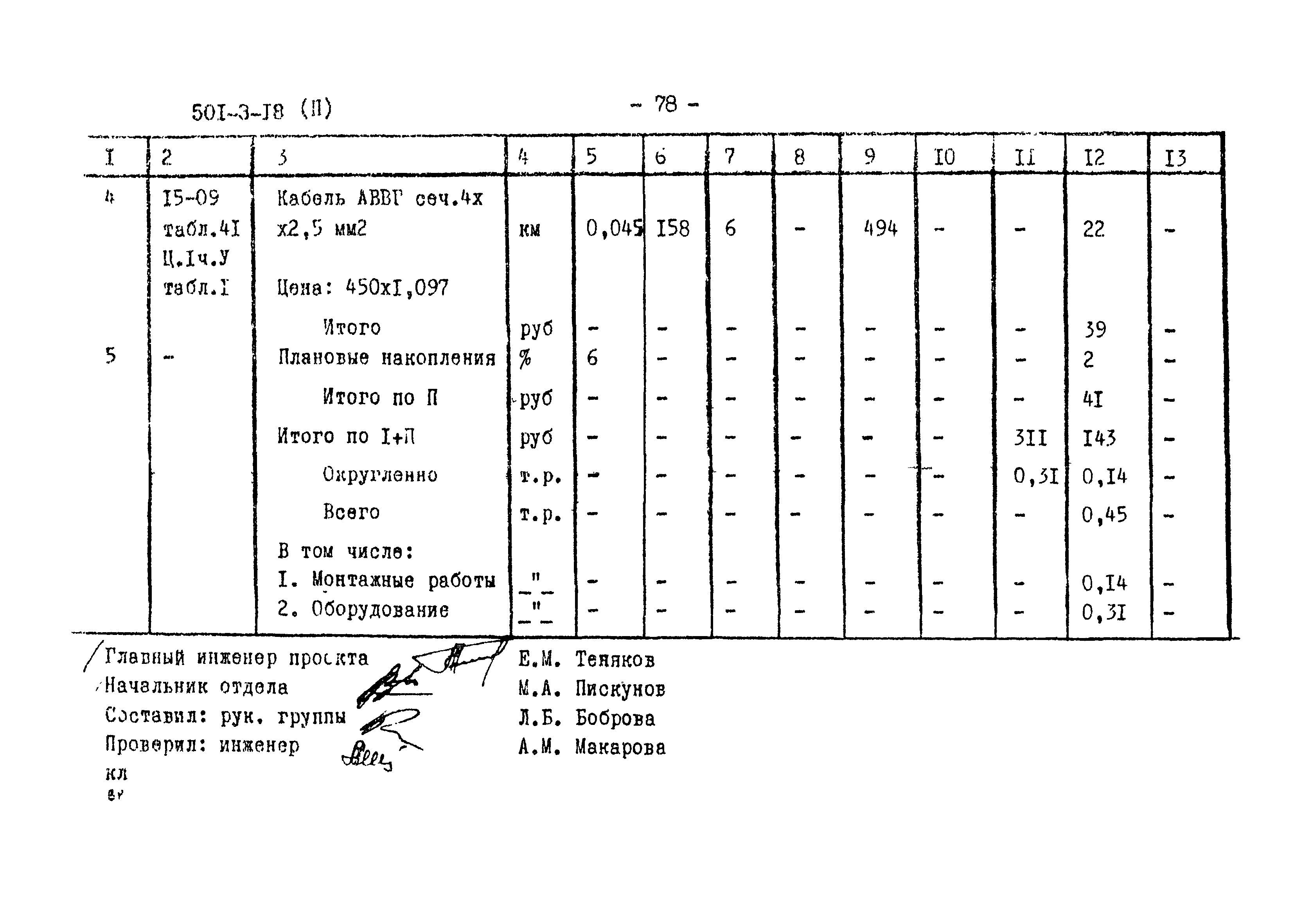 Типовой проект 501-3-18