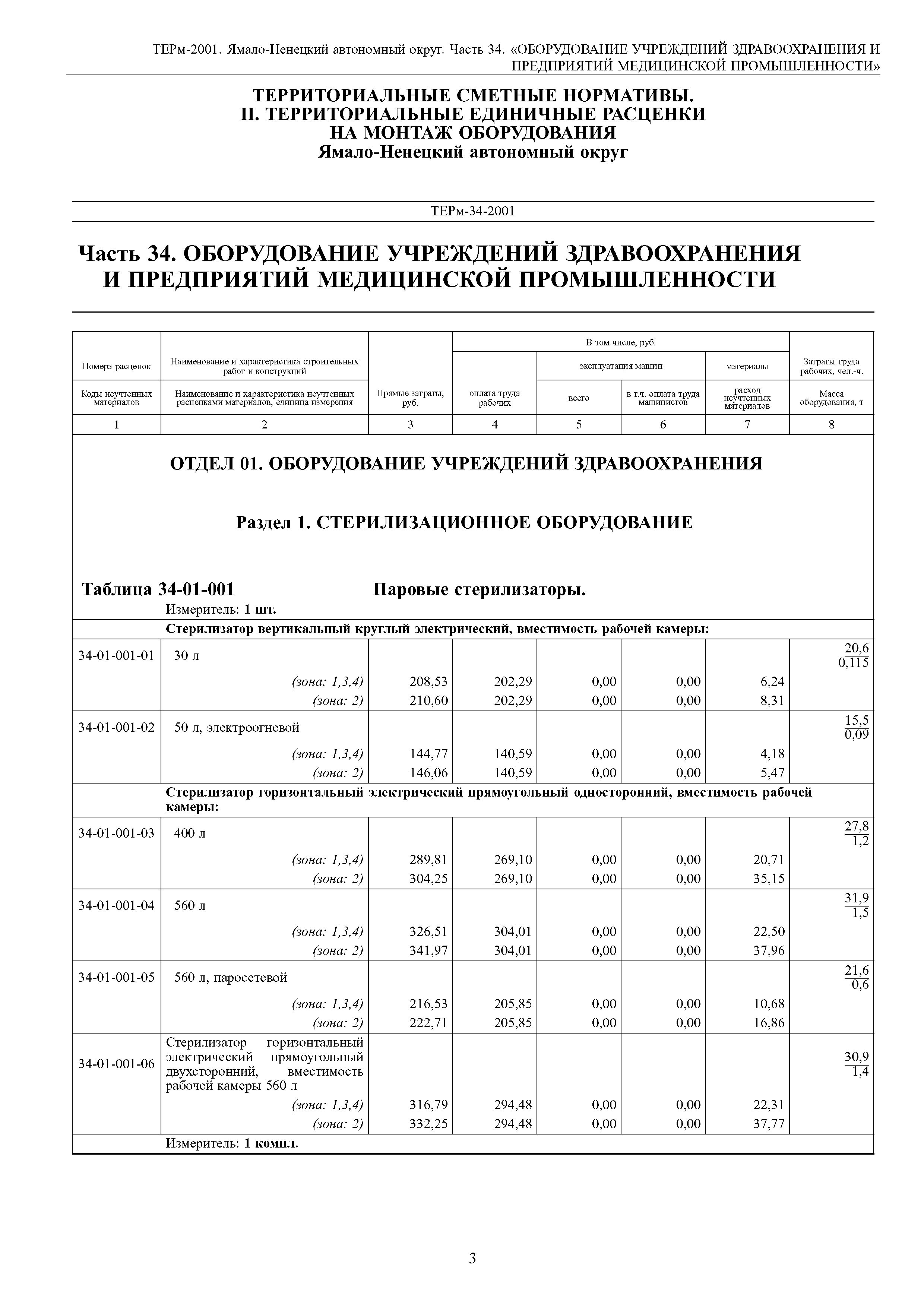 ТЕРм Ямало-Ненецкий автономный округ 34-2001