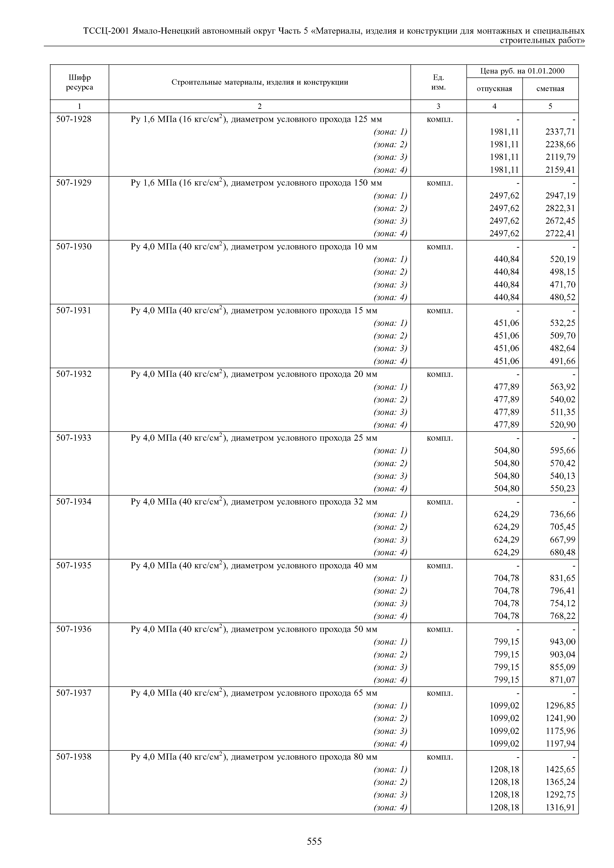 ТССЦ Ямало-Ненецкий автономный округ 05-2001