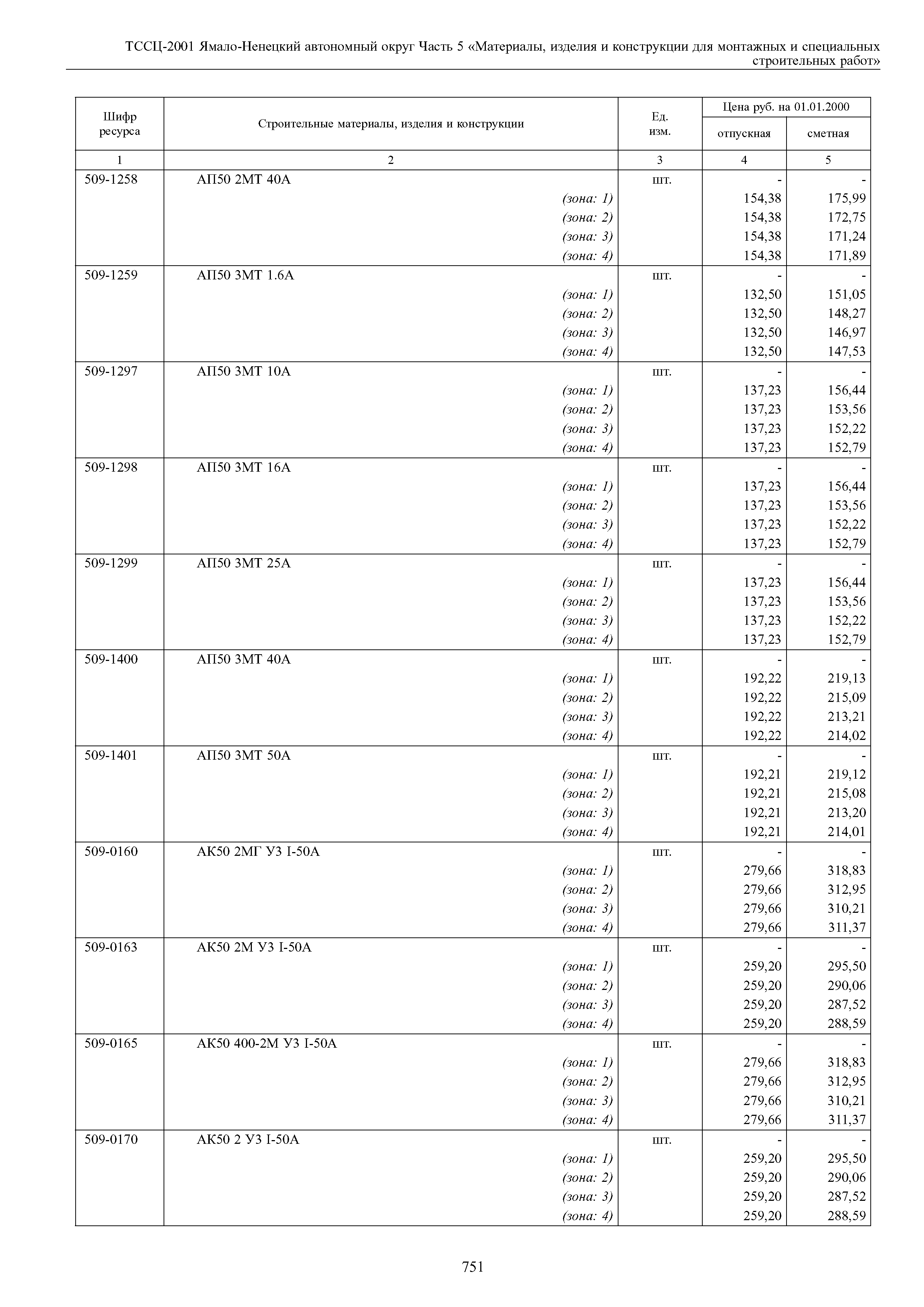 ТССЦ Ямало-Ненецкий автономный округ 05-2001