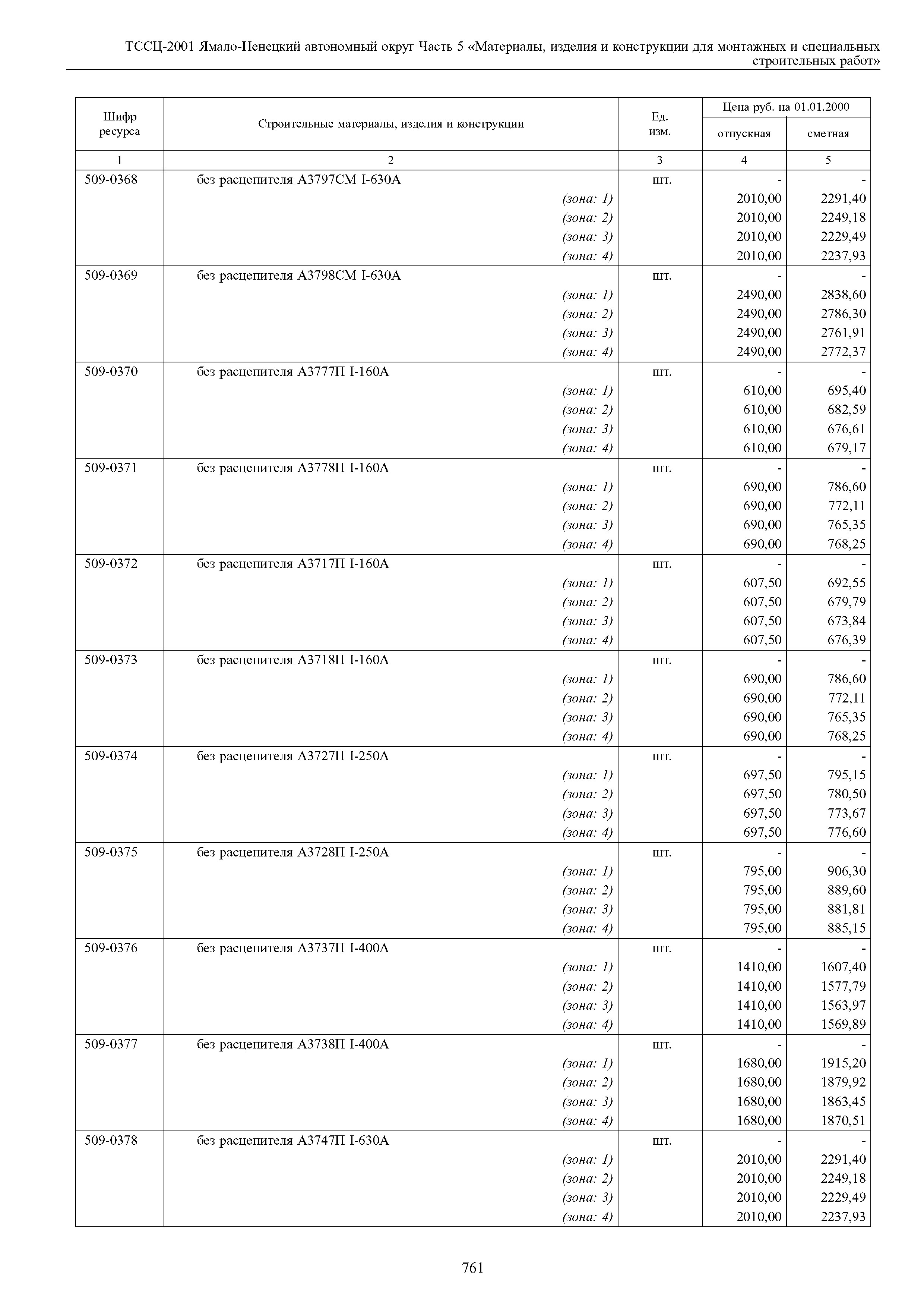 ТССЦ Ямало-Ненецкий автономный округ 05-2001