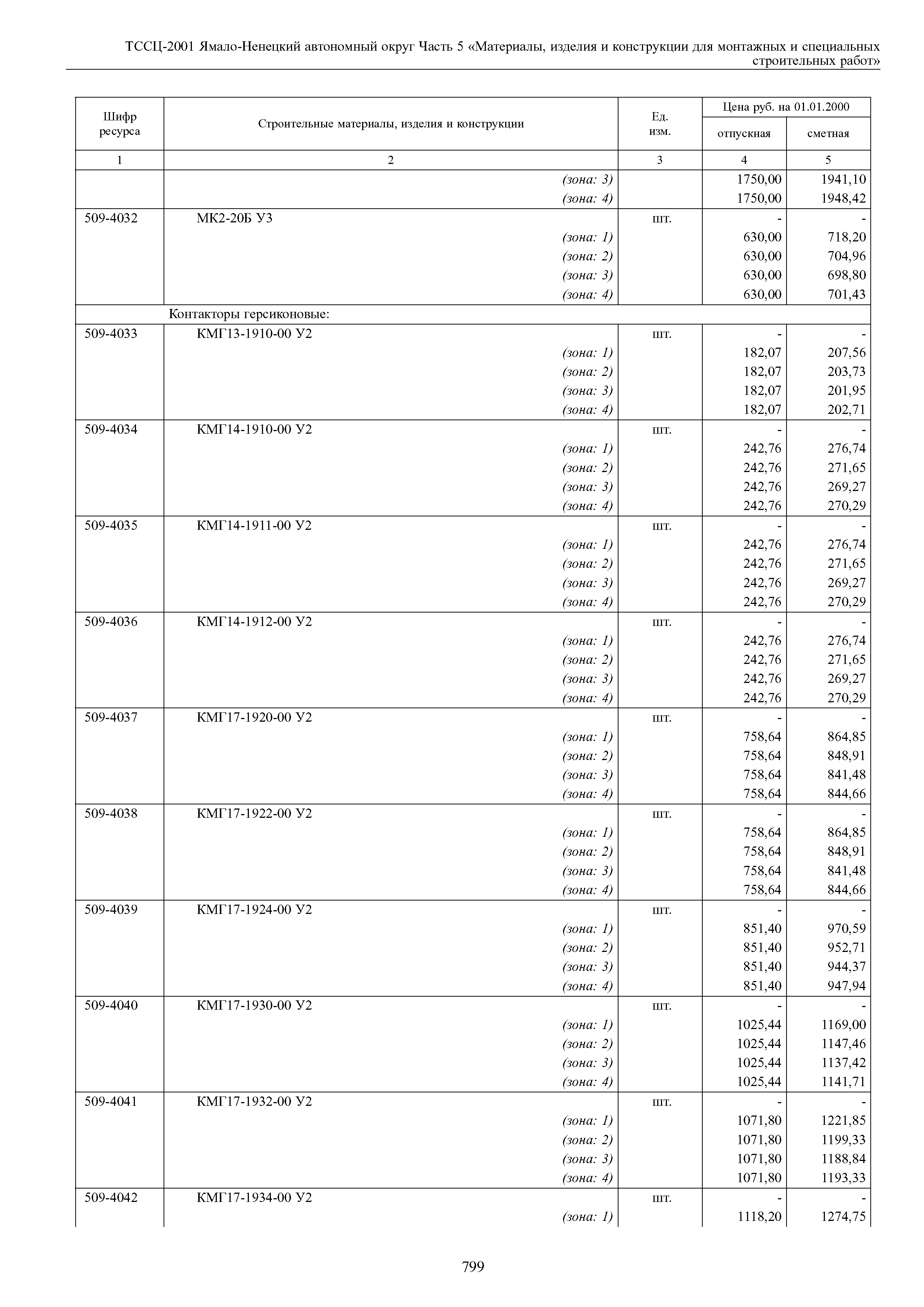 ТССЦ Ямало-Ненецкий автономный округ 05-2001