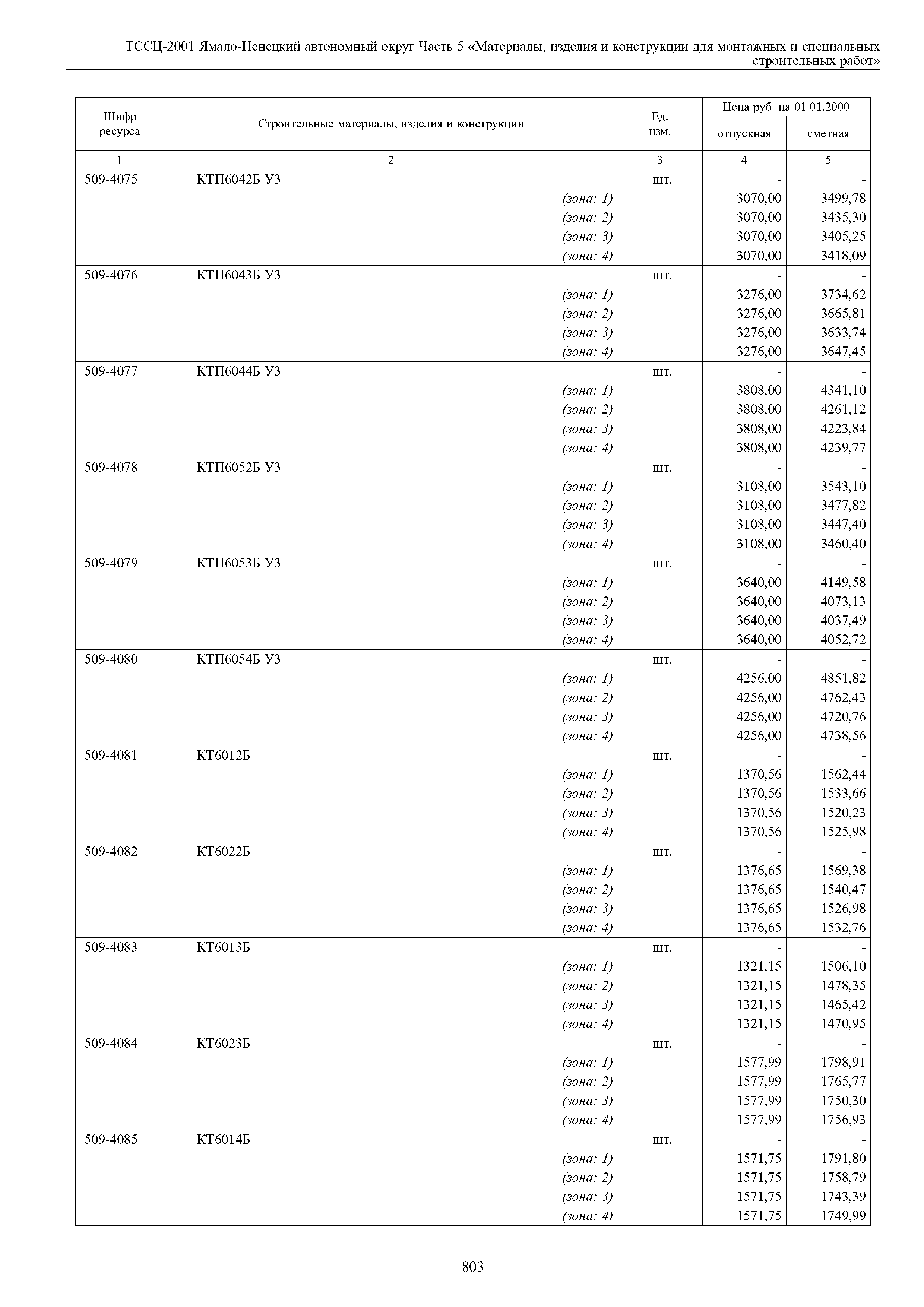 ТССЦ Ямало-Ненецкий автономный округ 05-2001