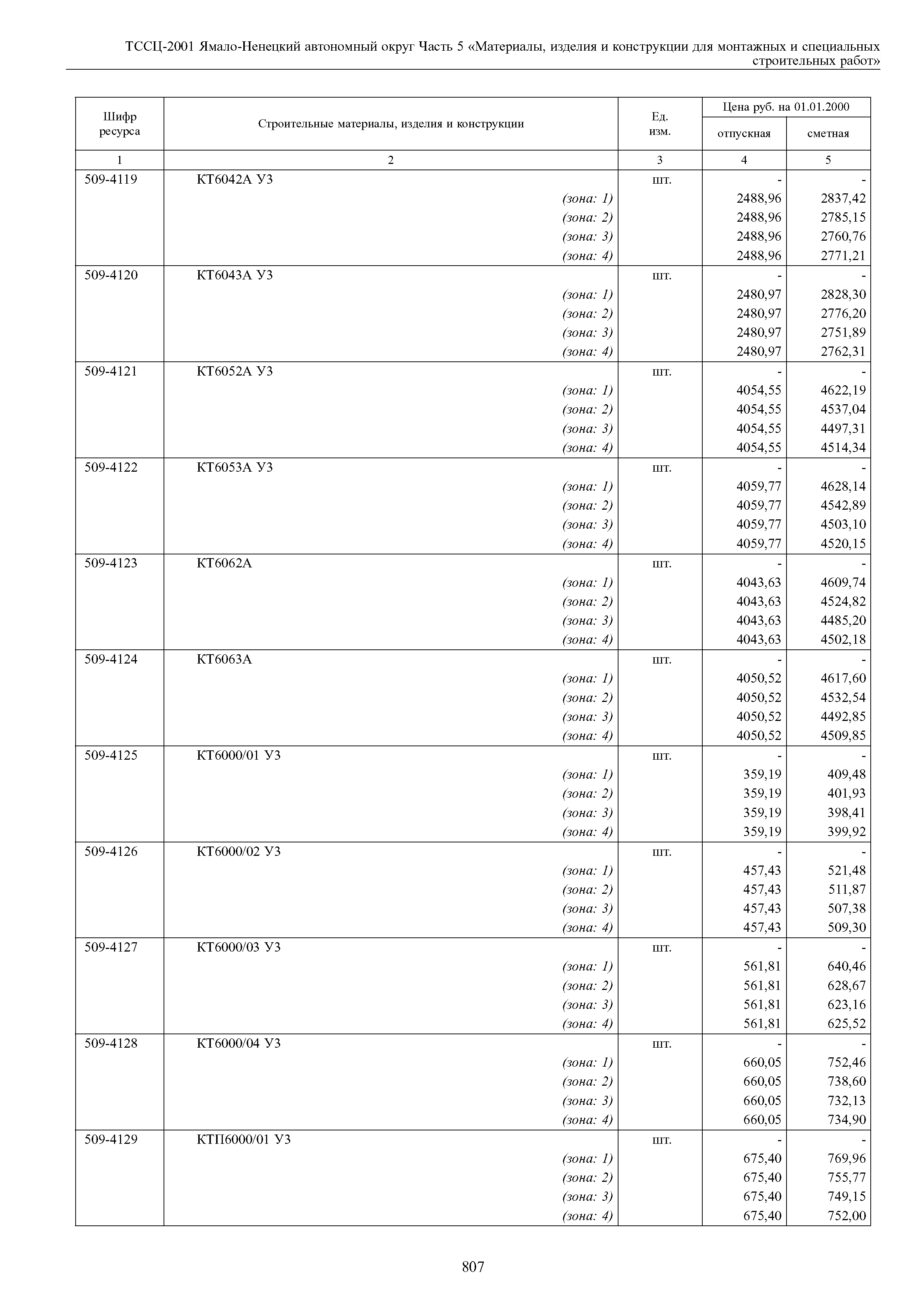 ТССЦ Ямало-Ненецкий автономный округ 05-2001