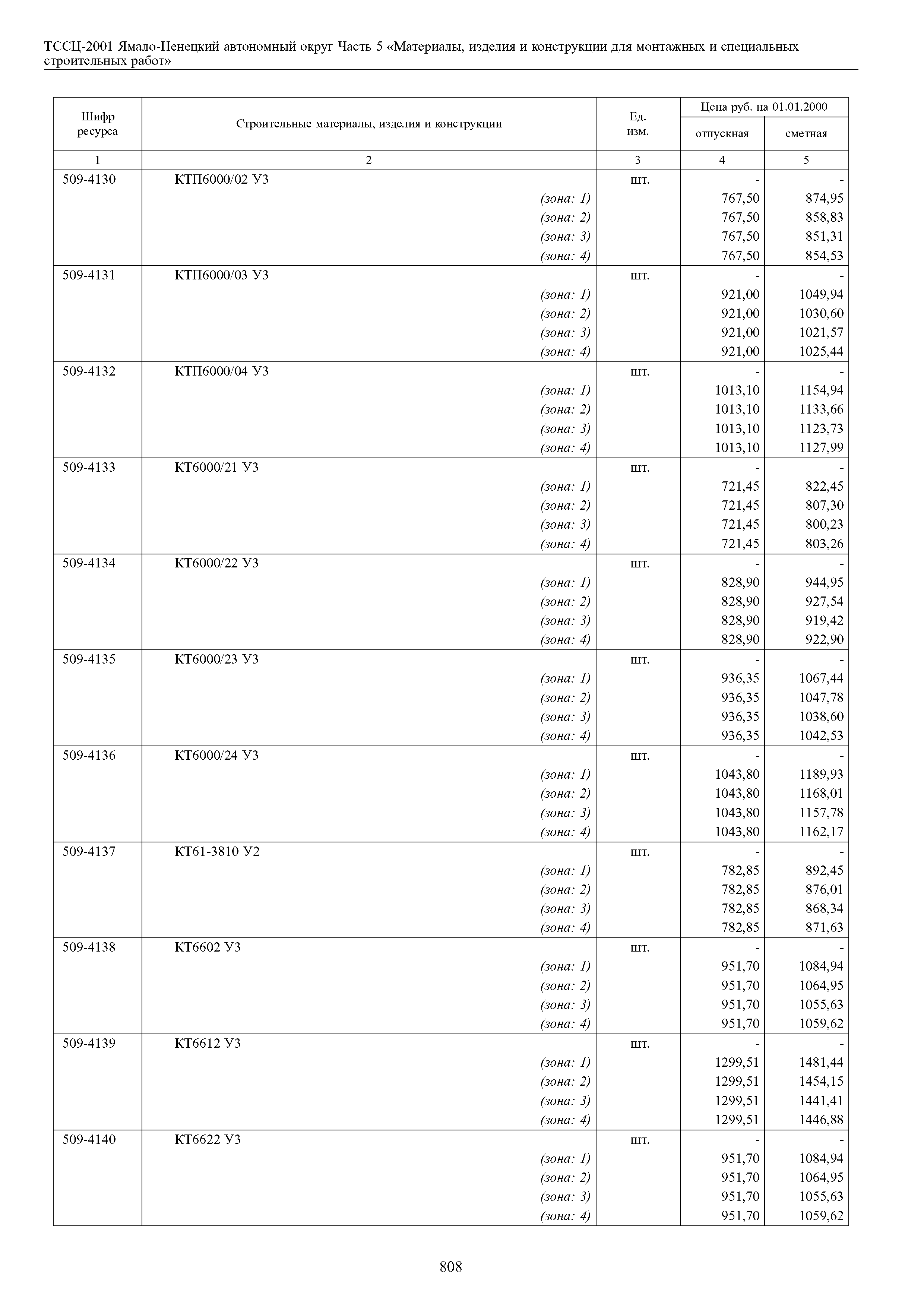 ТССЦ Ямало-Ненецкий автономный округ 05-2001