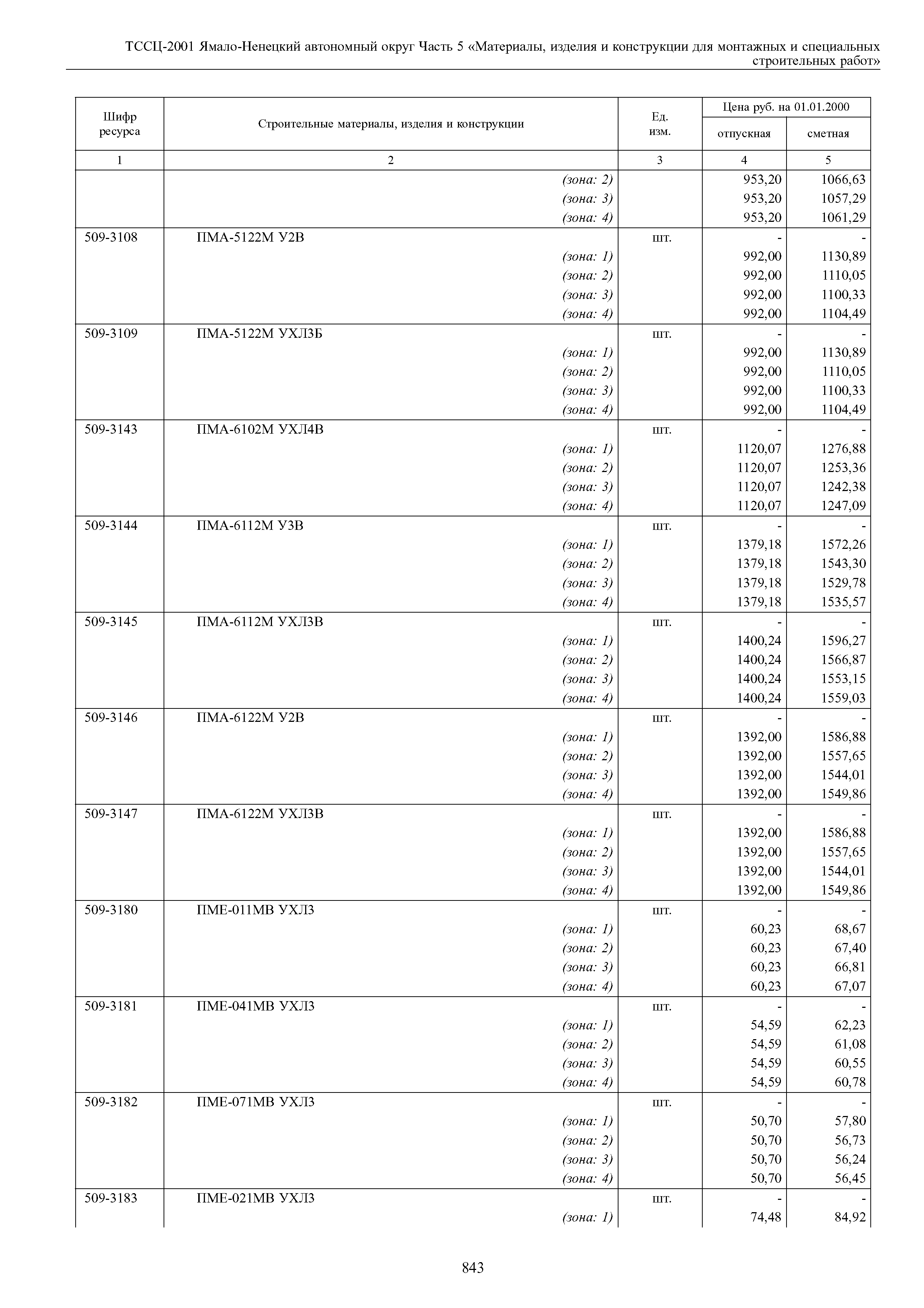 ТССЦ Ямало-Ненецкий автономный округ 05-2001