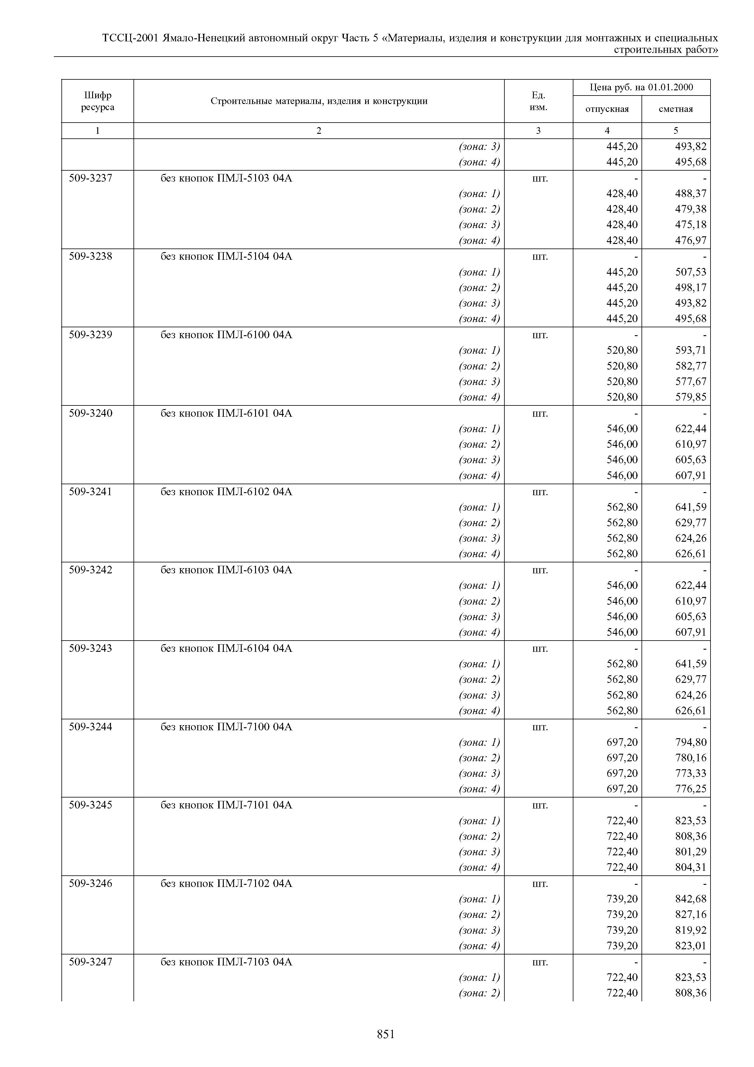 ТССЦ Ямало-Ненецкий автономный округ 05-2001