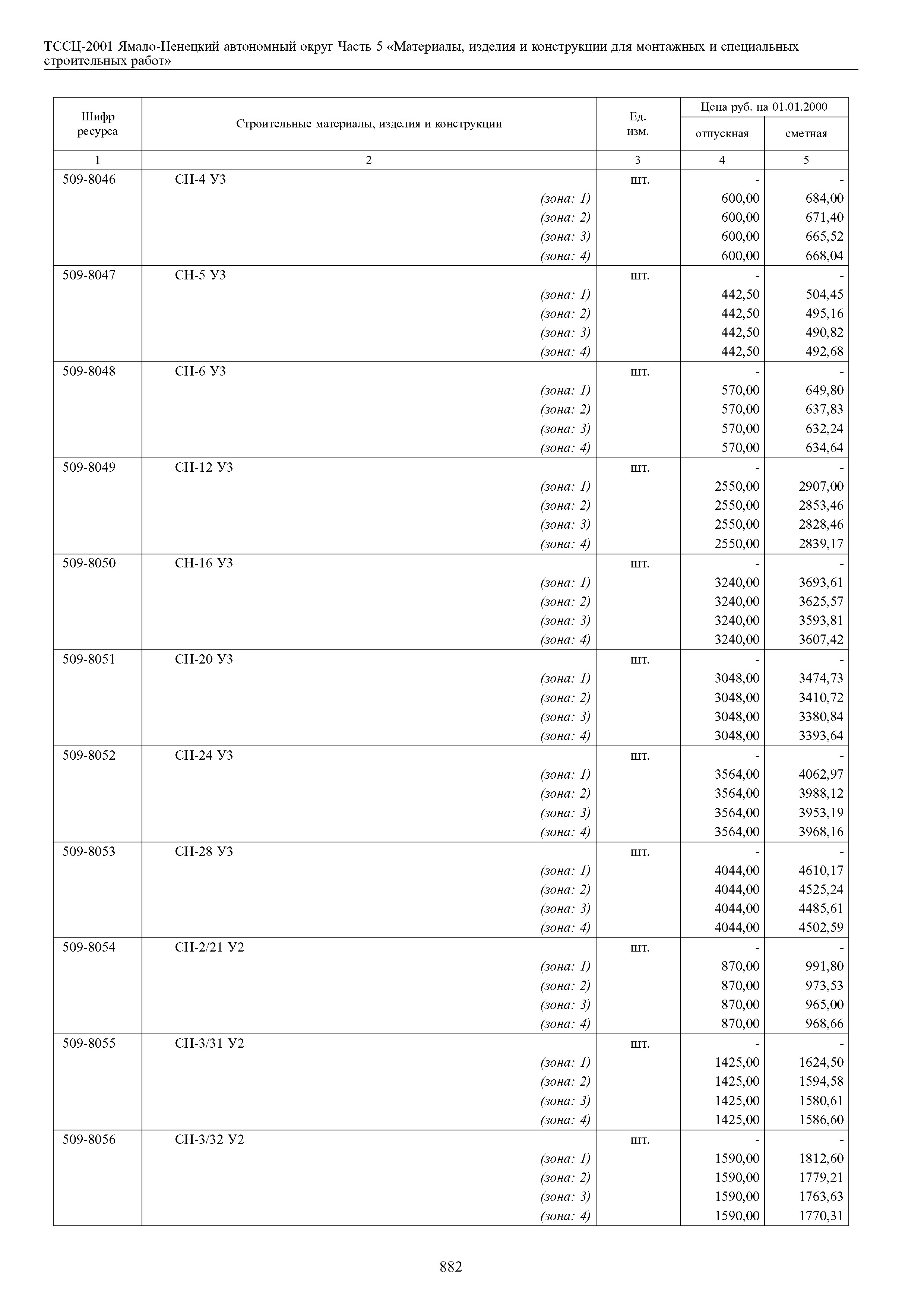 ТССЦ Ямало-Ненецкий автономный округ 05-2001