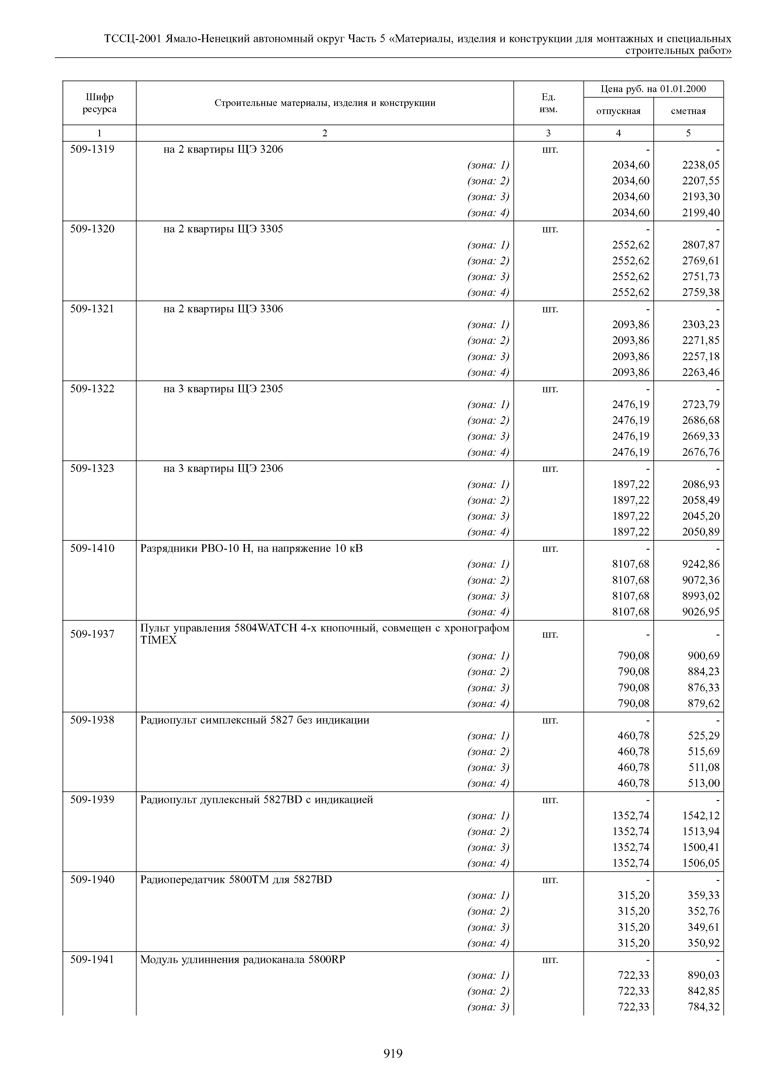 ТССЦ Ямало-Ненецкий автономный округ 05-2001