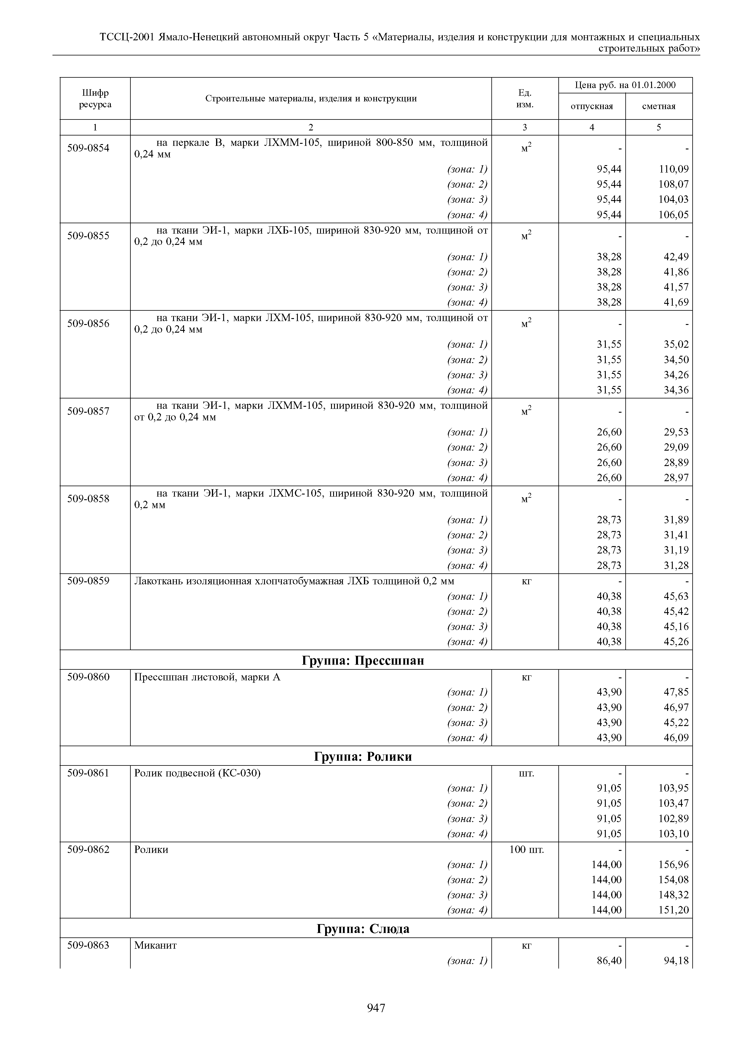 ТССЦ Ямало-Ненецкий автономный округ 05-2001