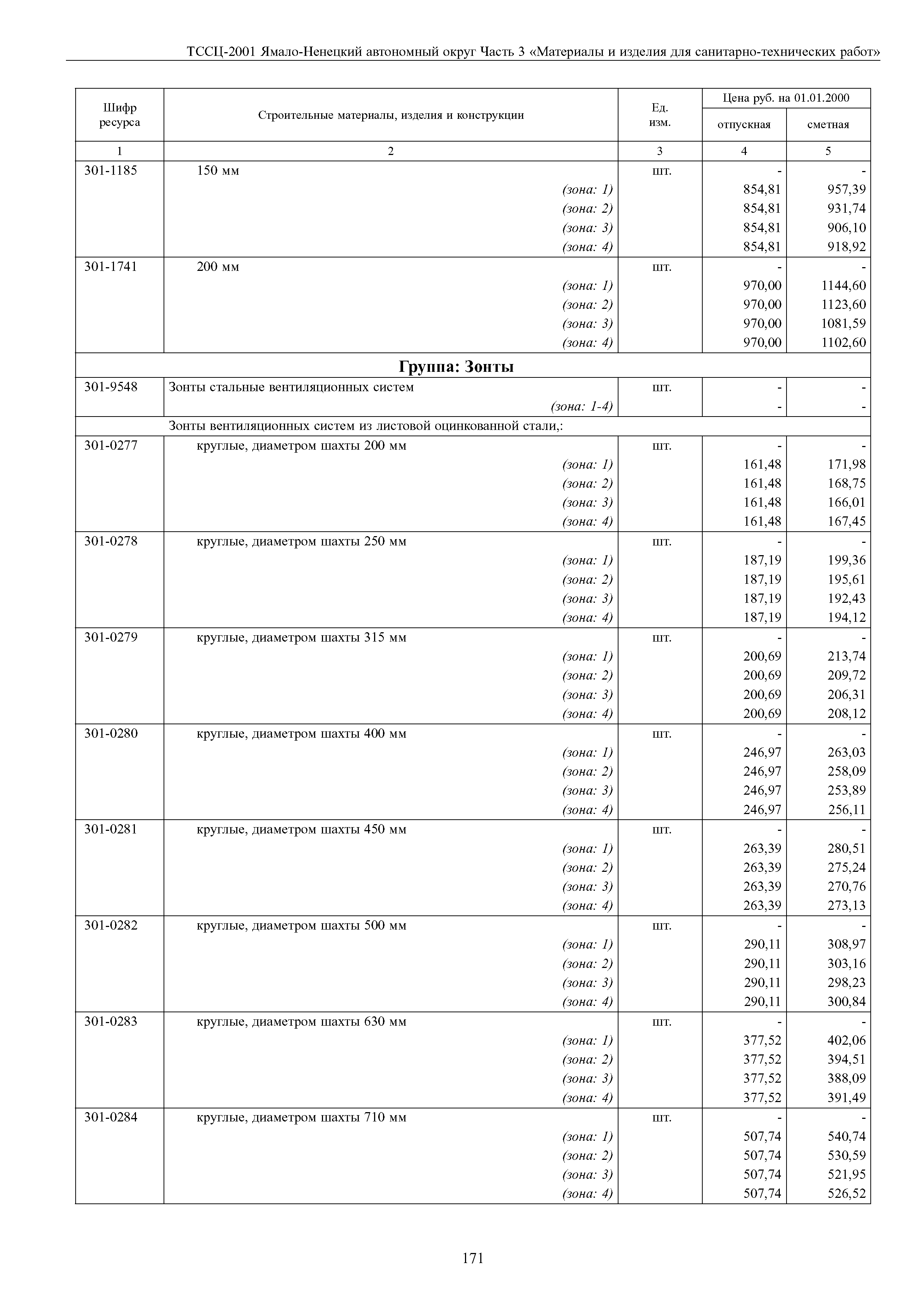 ТССЦ Ямало-Ненецкий автономный округ 03-2001