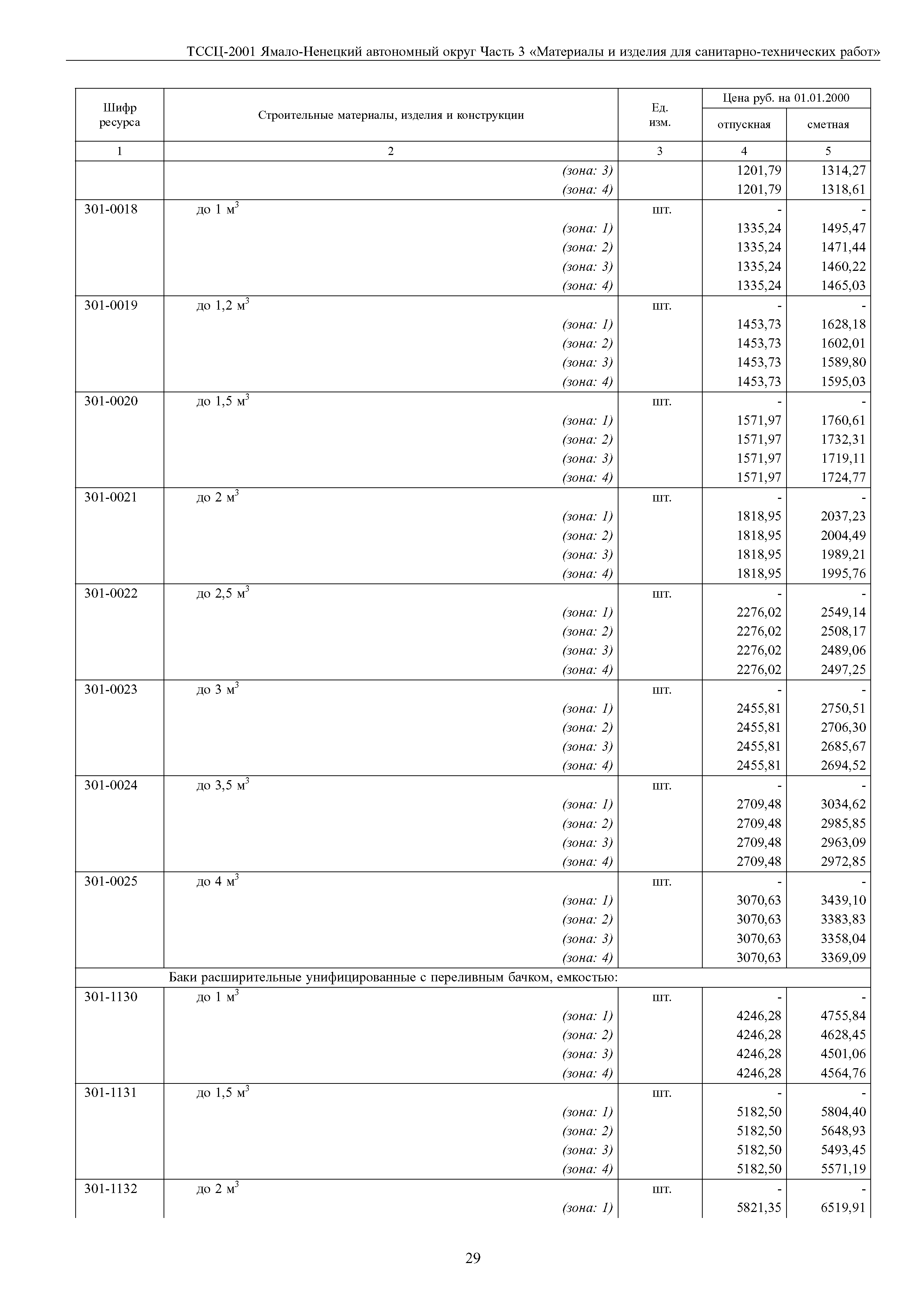 ТССЦ Ямало-Ненецкий автономный округ 03-2001