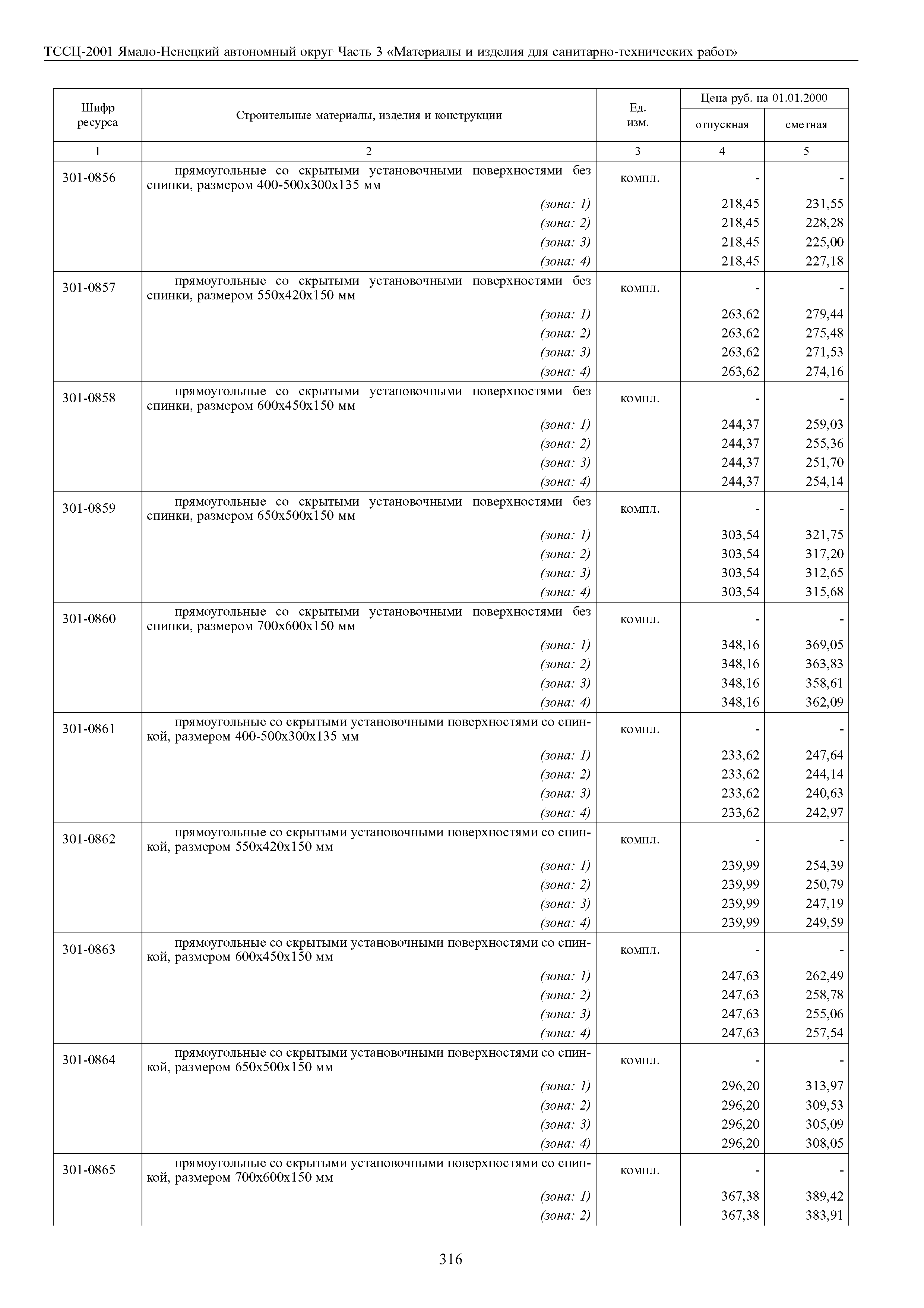 ТССЦ Ямало-Ненецкий автономный округ 03-2001