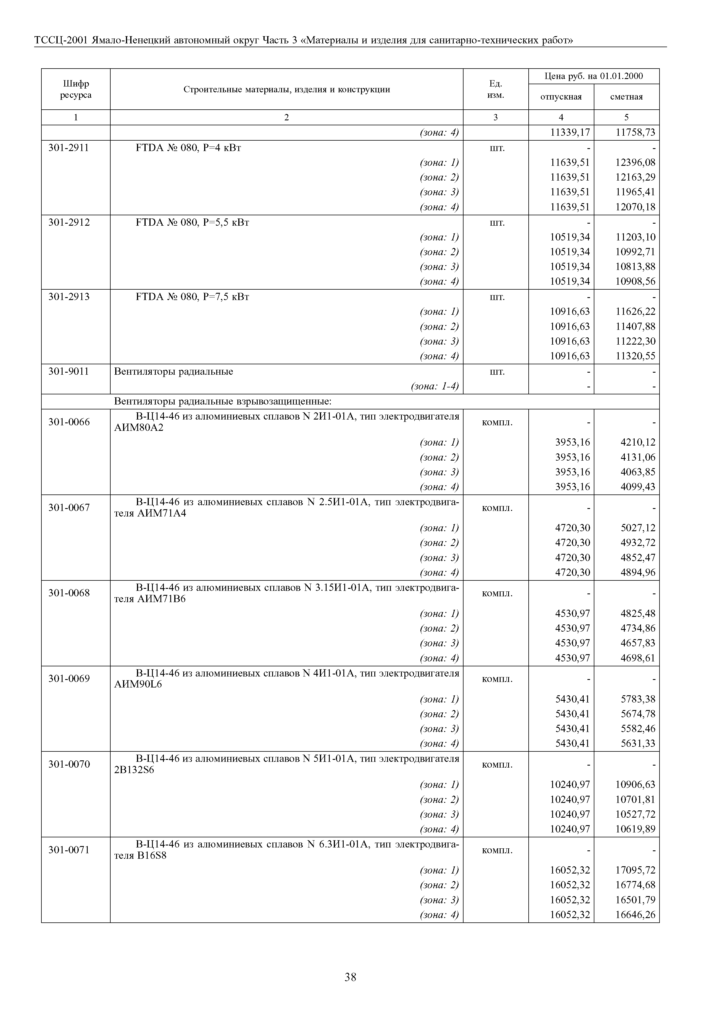 ТССЦ Ямало-Ненецкий автономный округ 03-2001