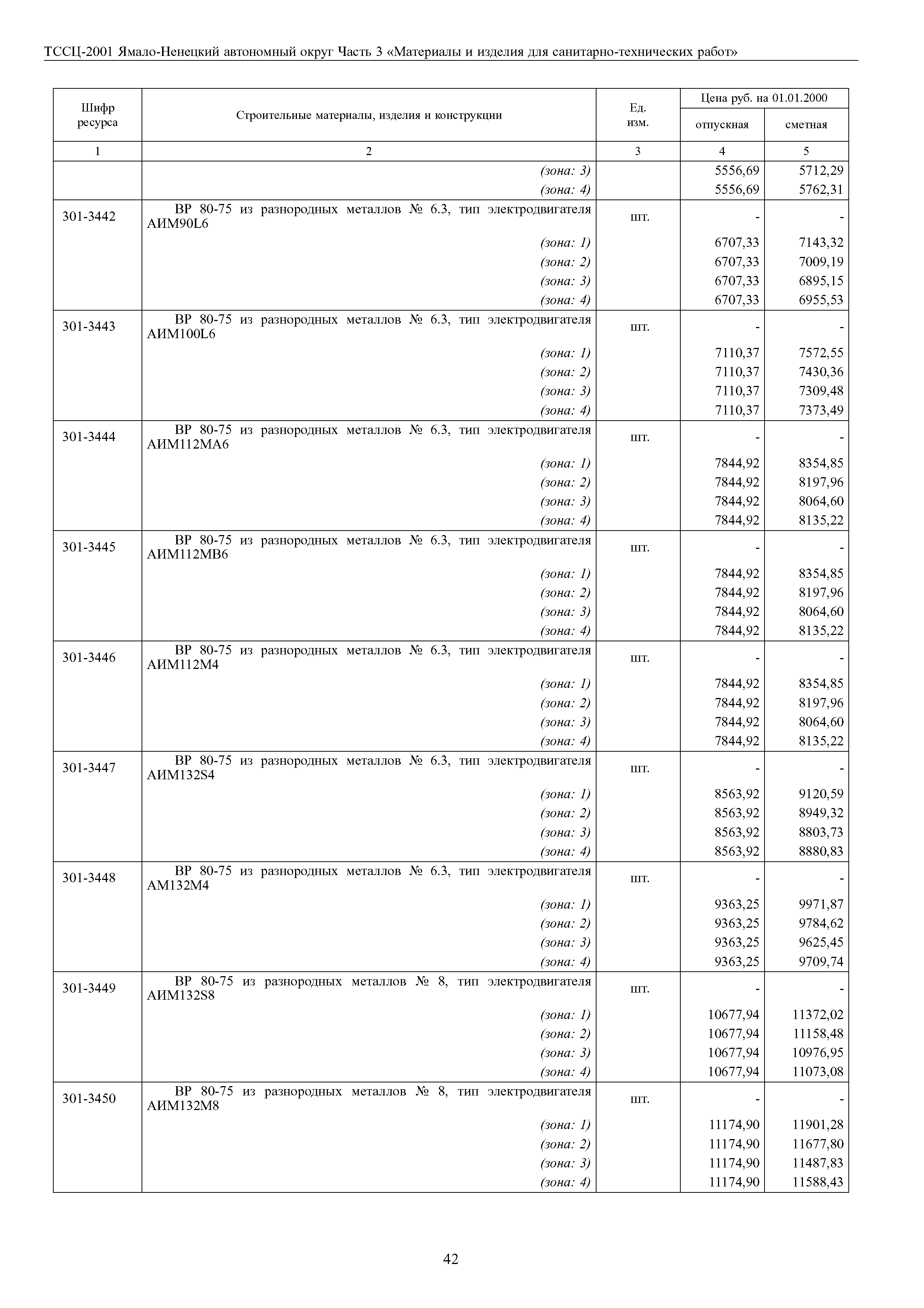 ТССЦ Ямало-Ненецкий автономный округ 03-2001