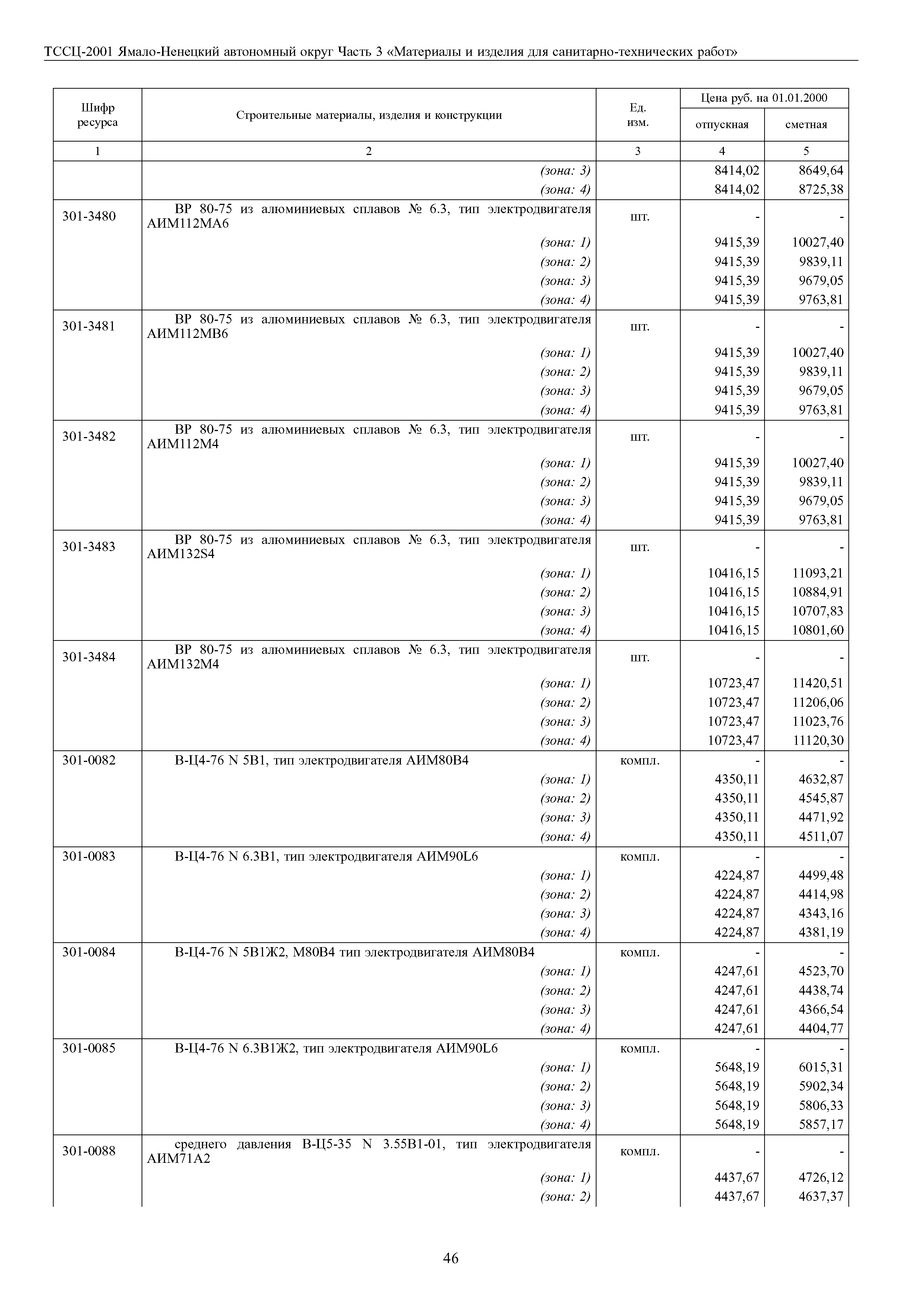 ТССЦ Ямало-Ненецкий автономный округ 03-2001