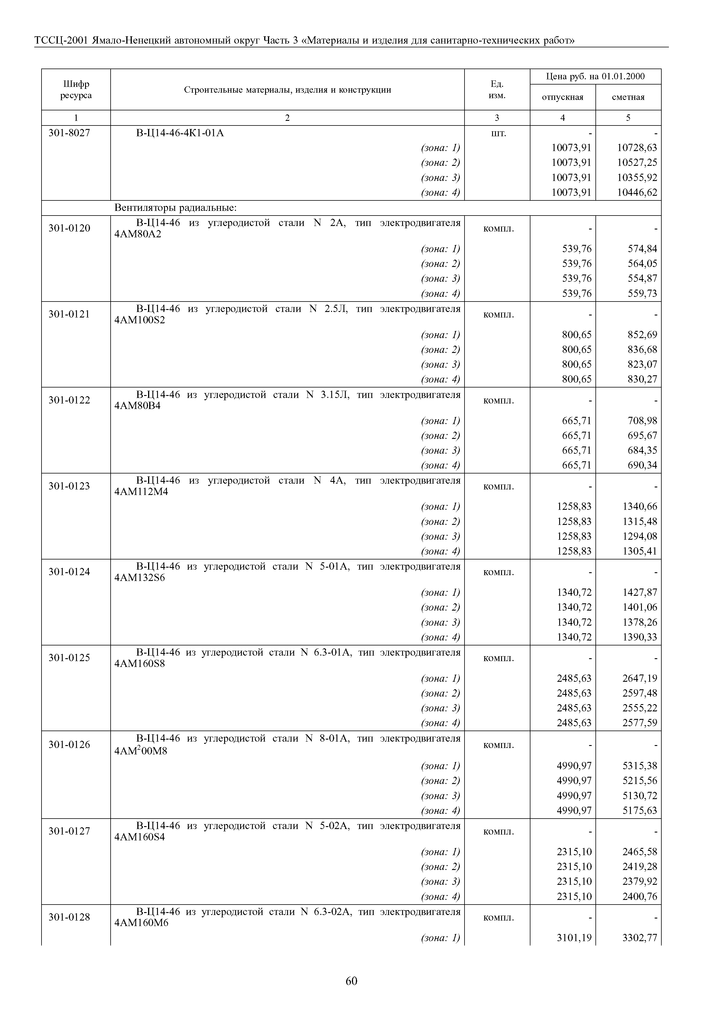 ТССЦ Ямало-Ненецкий автономный округ 03-2001