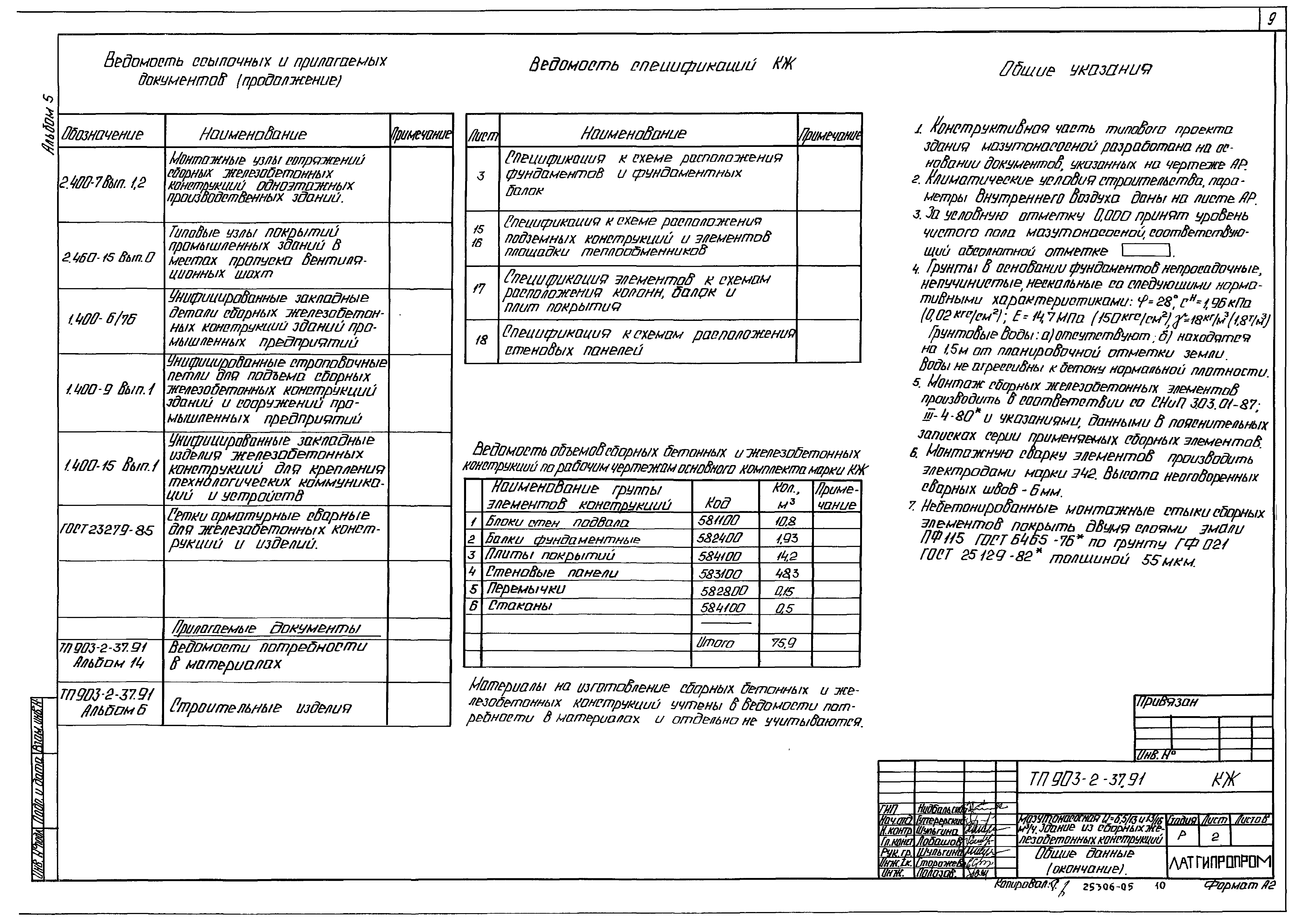 Типовой проект 903-2-37.91