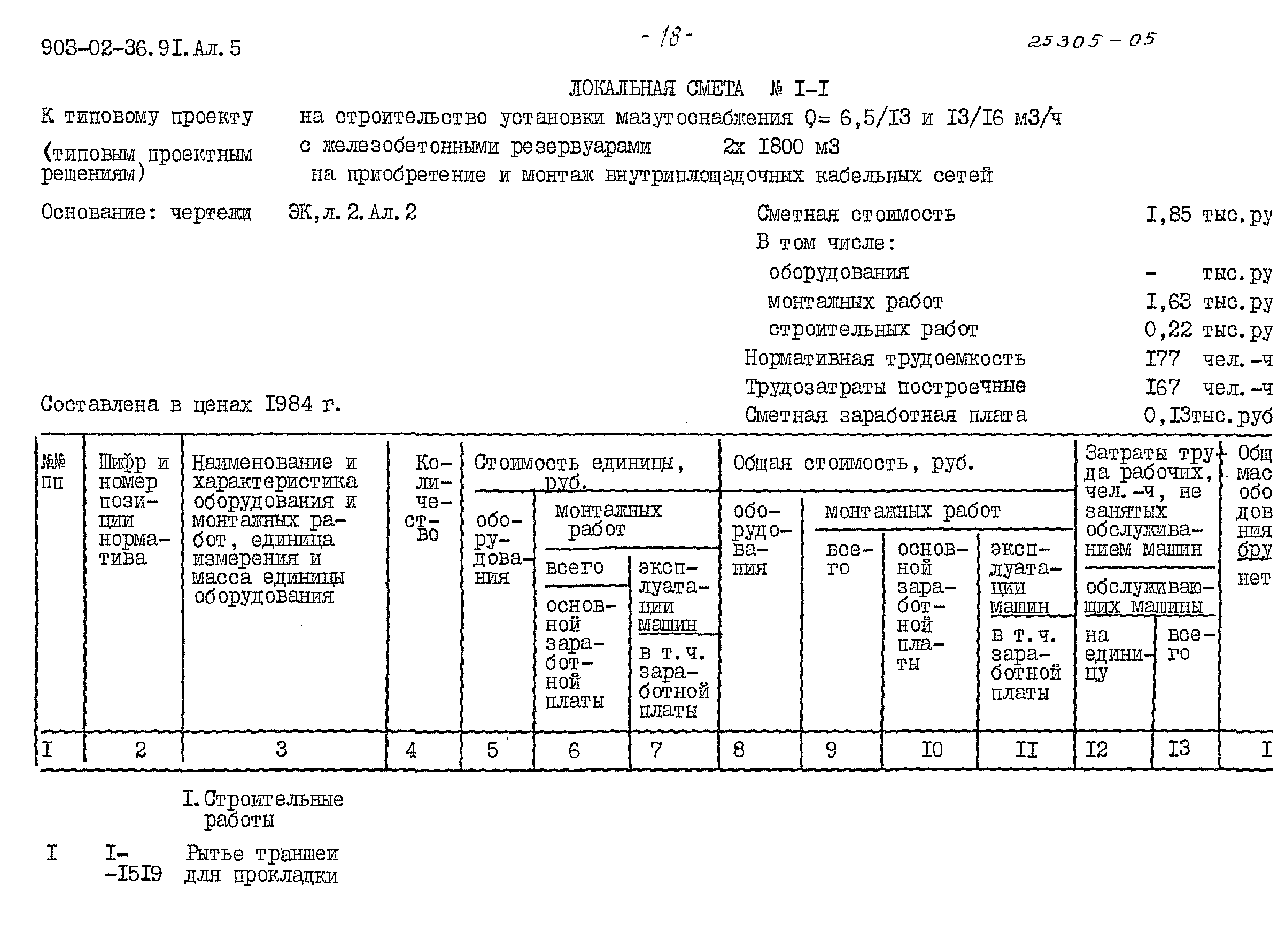 Типовые материалы для проектирования 903-02-36.91