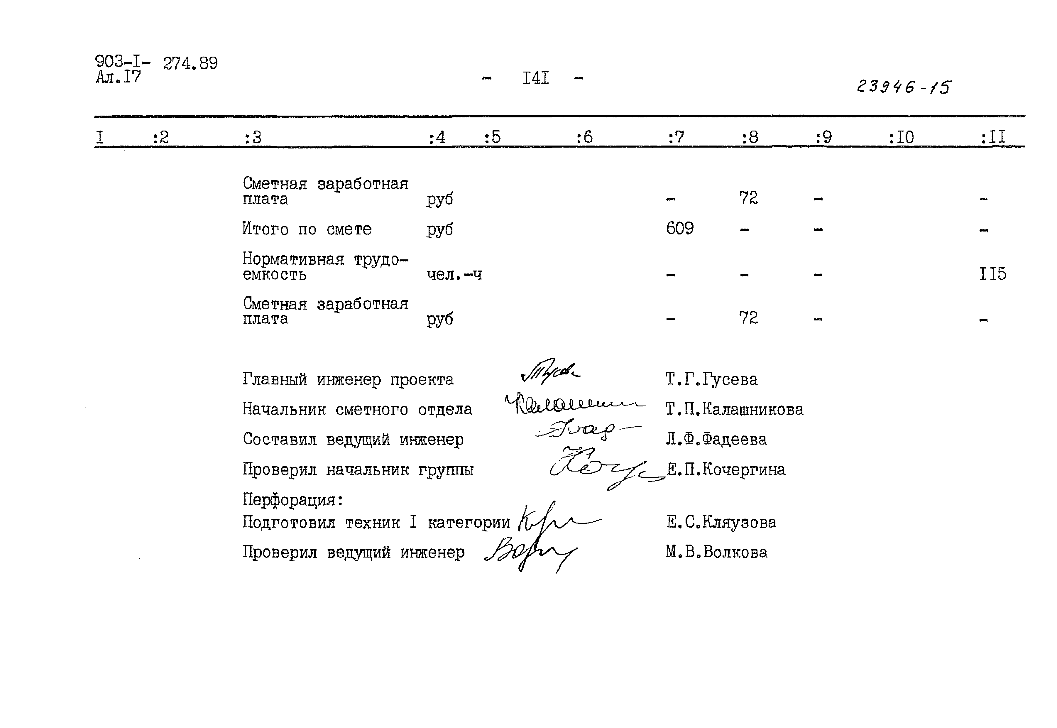 Типовой проект 903-1-274.89