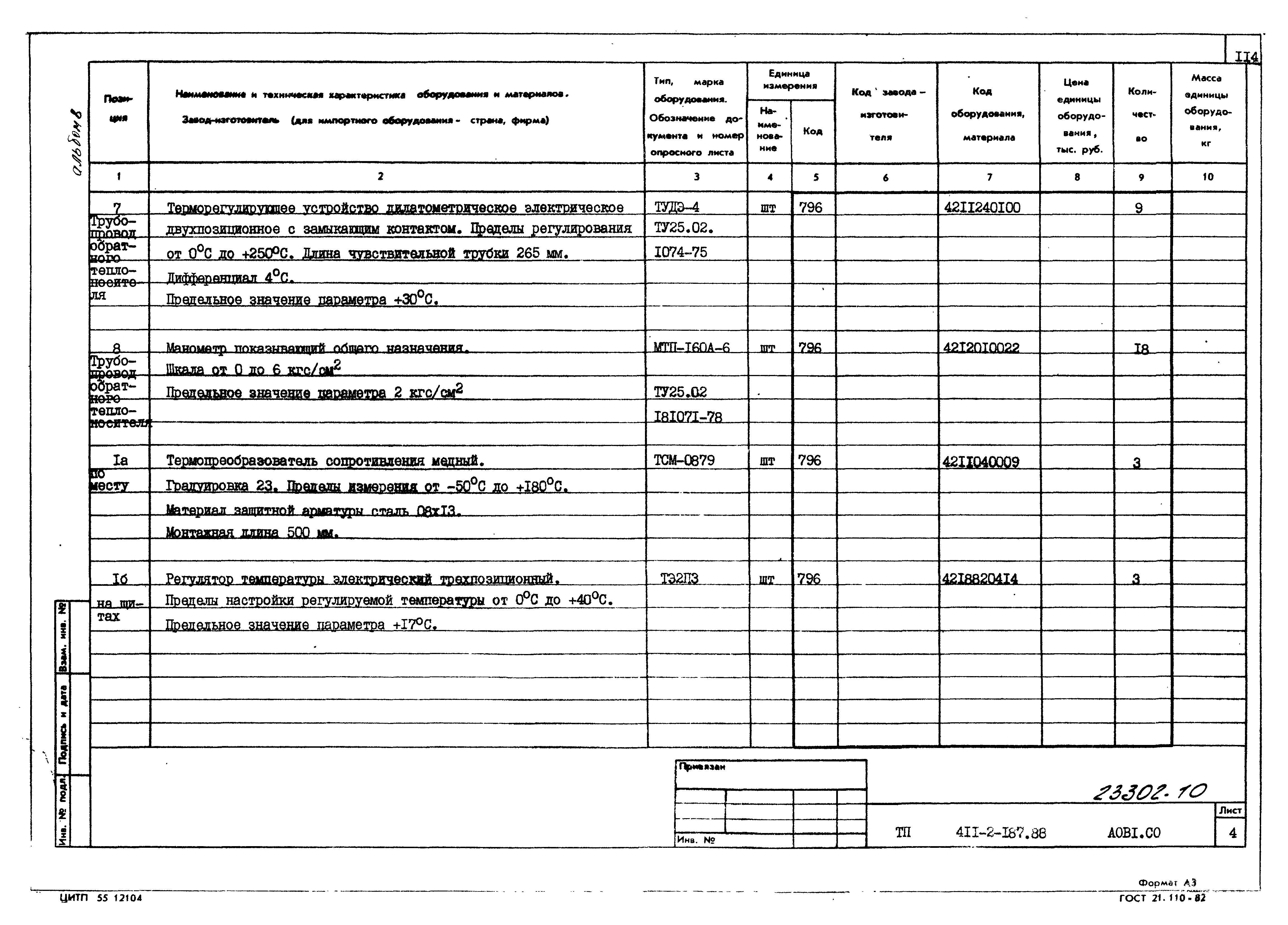 Типовой проект 411-2-187.88