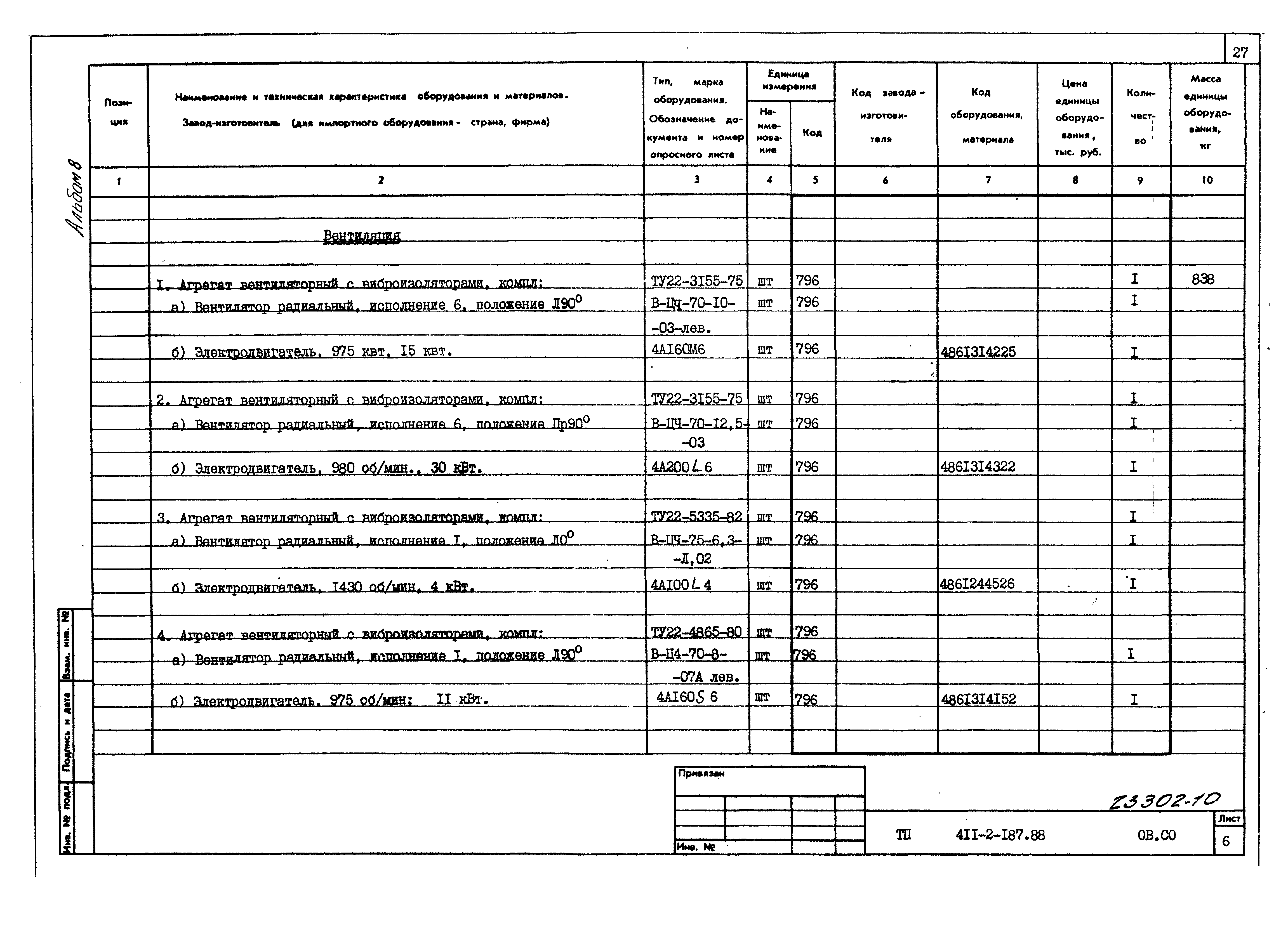 Типовой проект 411-2-187.88