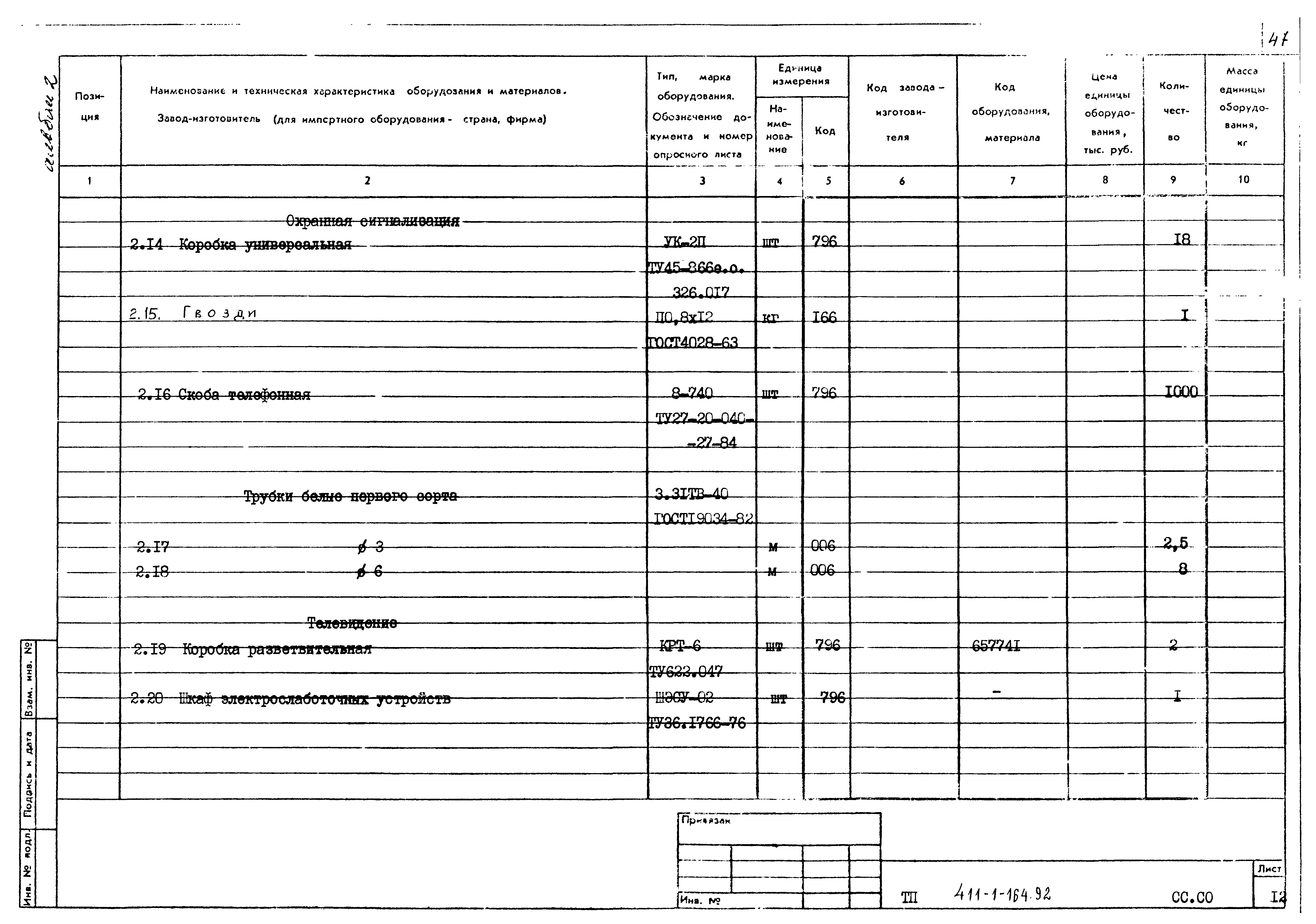 Типовой проект 411-1-164.92