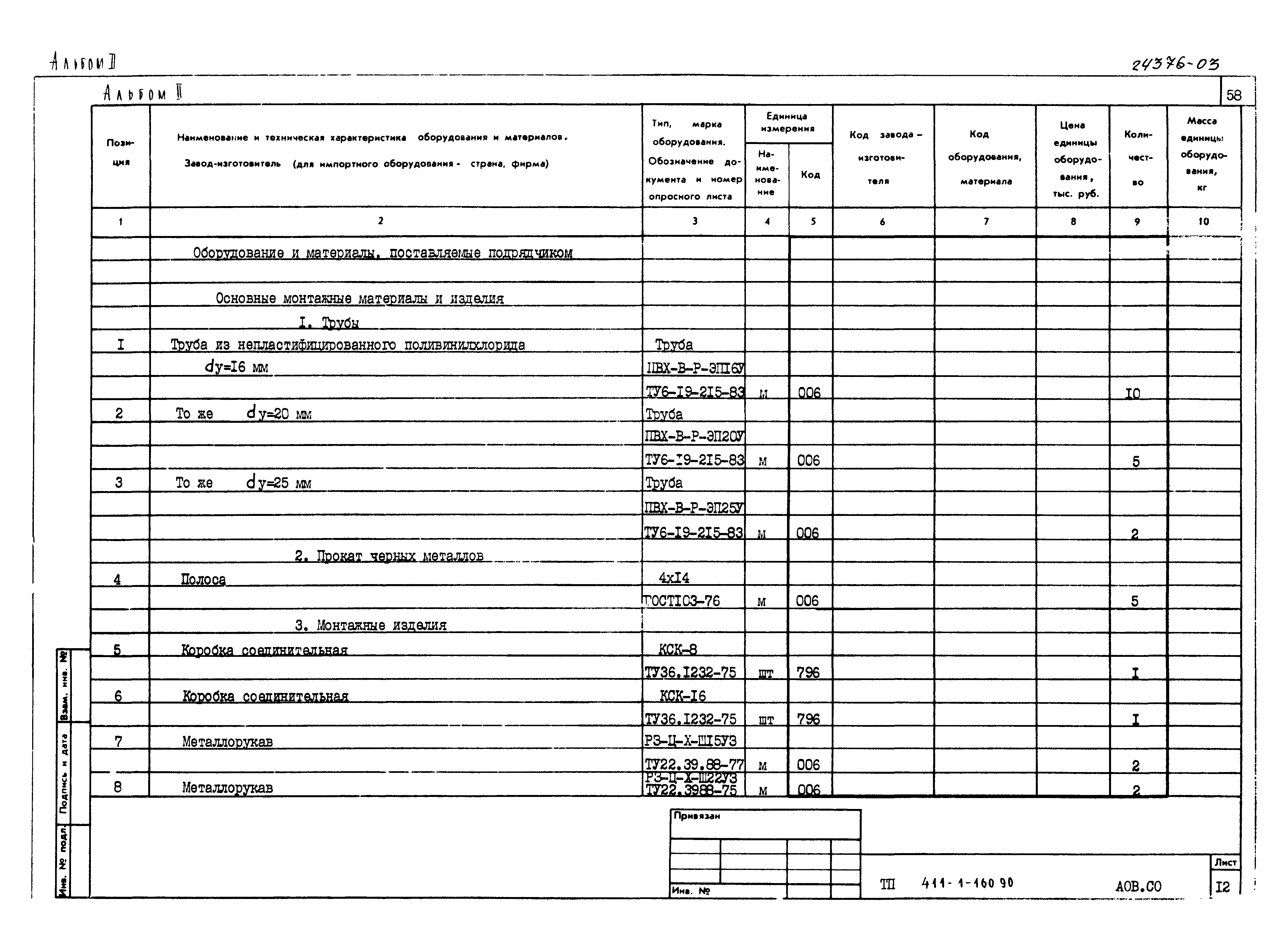 Типовой проект 411-1-160.90