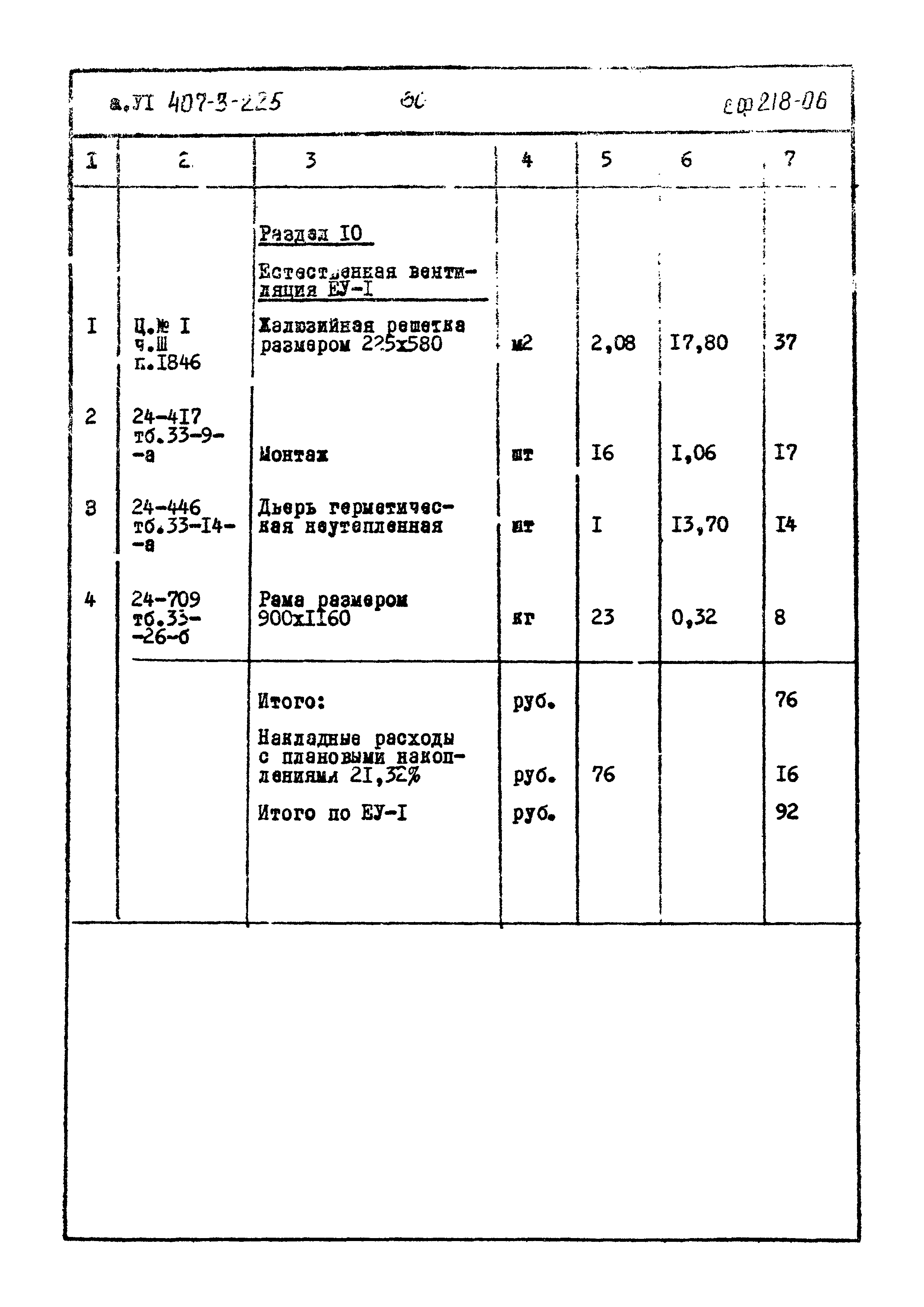 Типовой проект 407-3-225