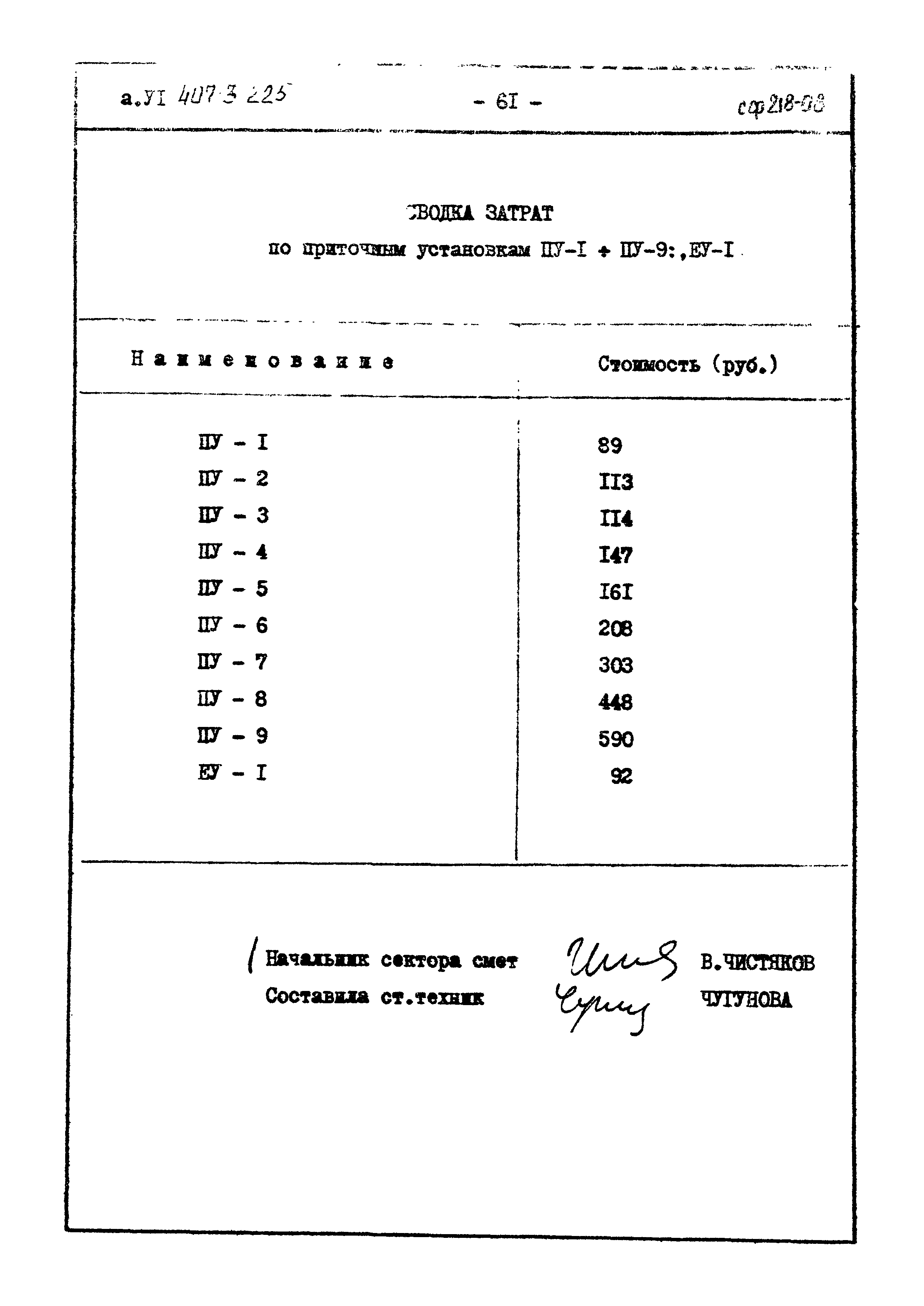 Типовой проект 407-3-225