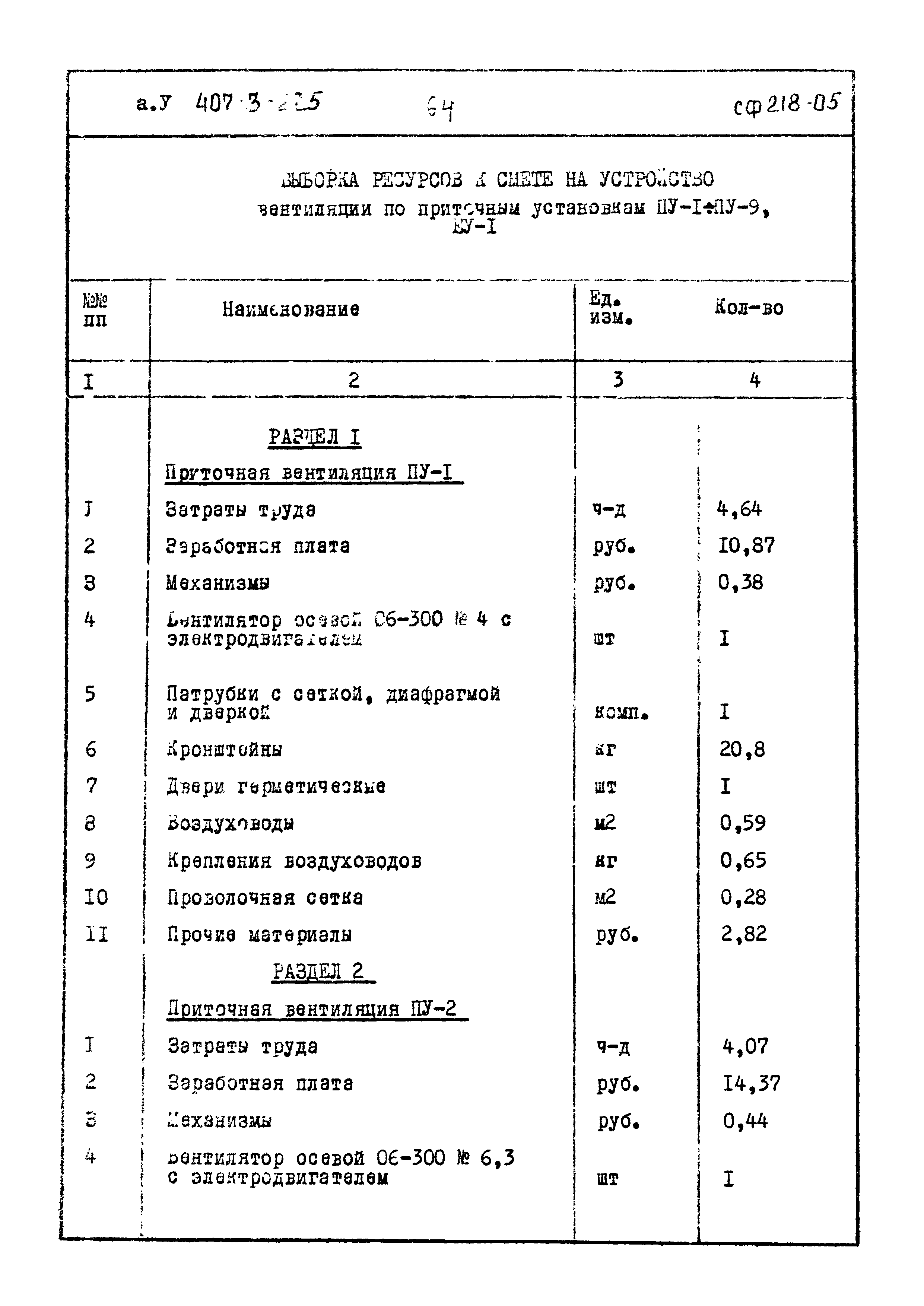 Типовой проект 407-3-225