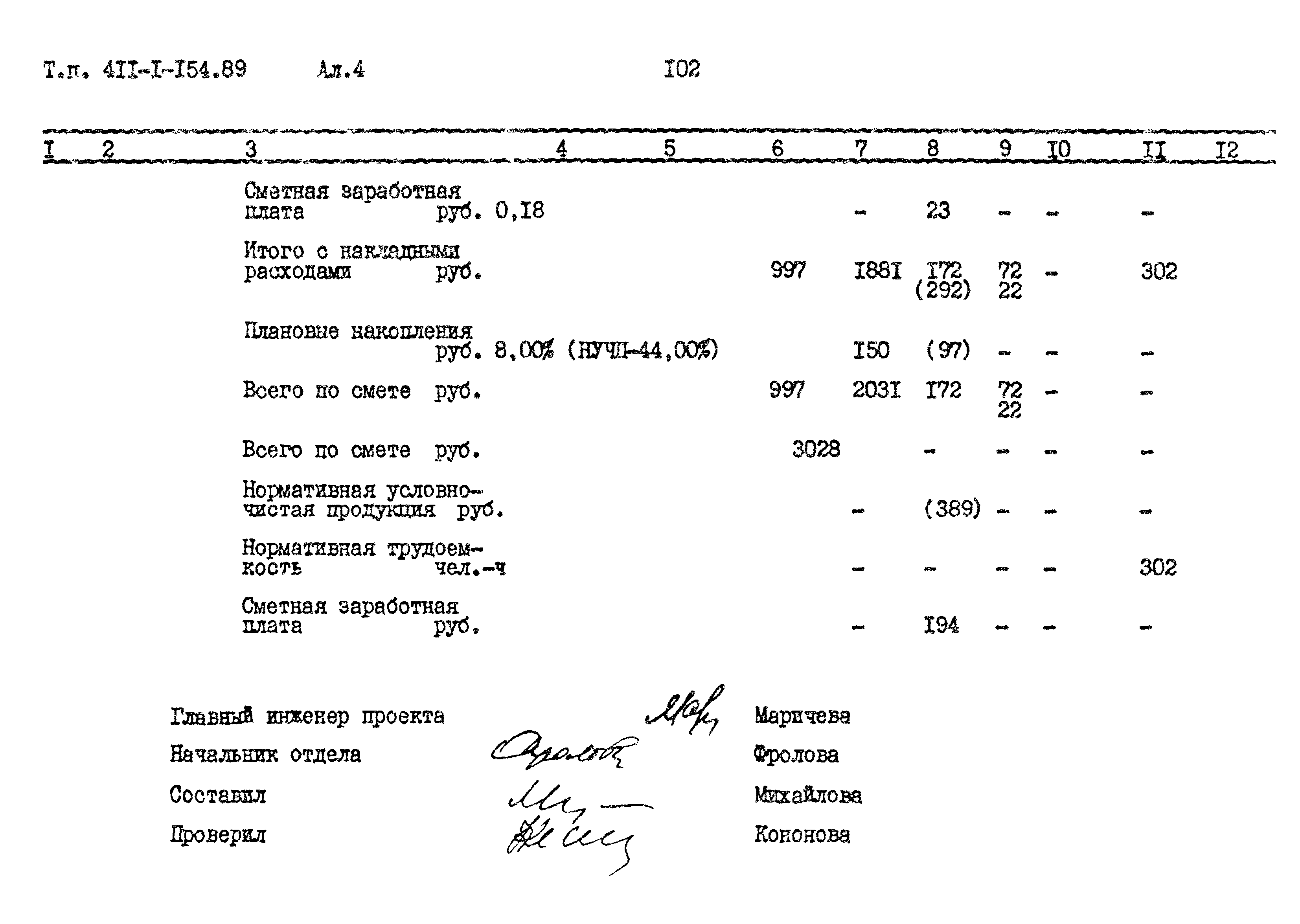 Типовой проект 411-1-154.89