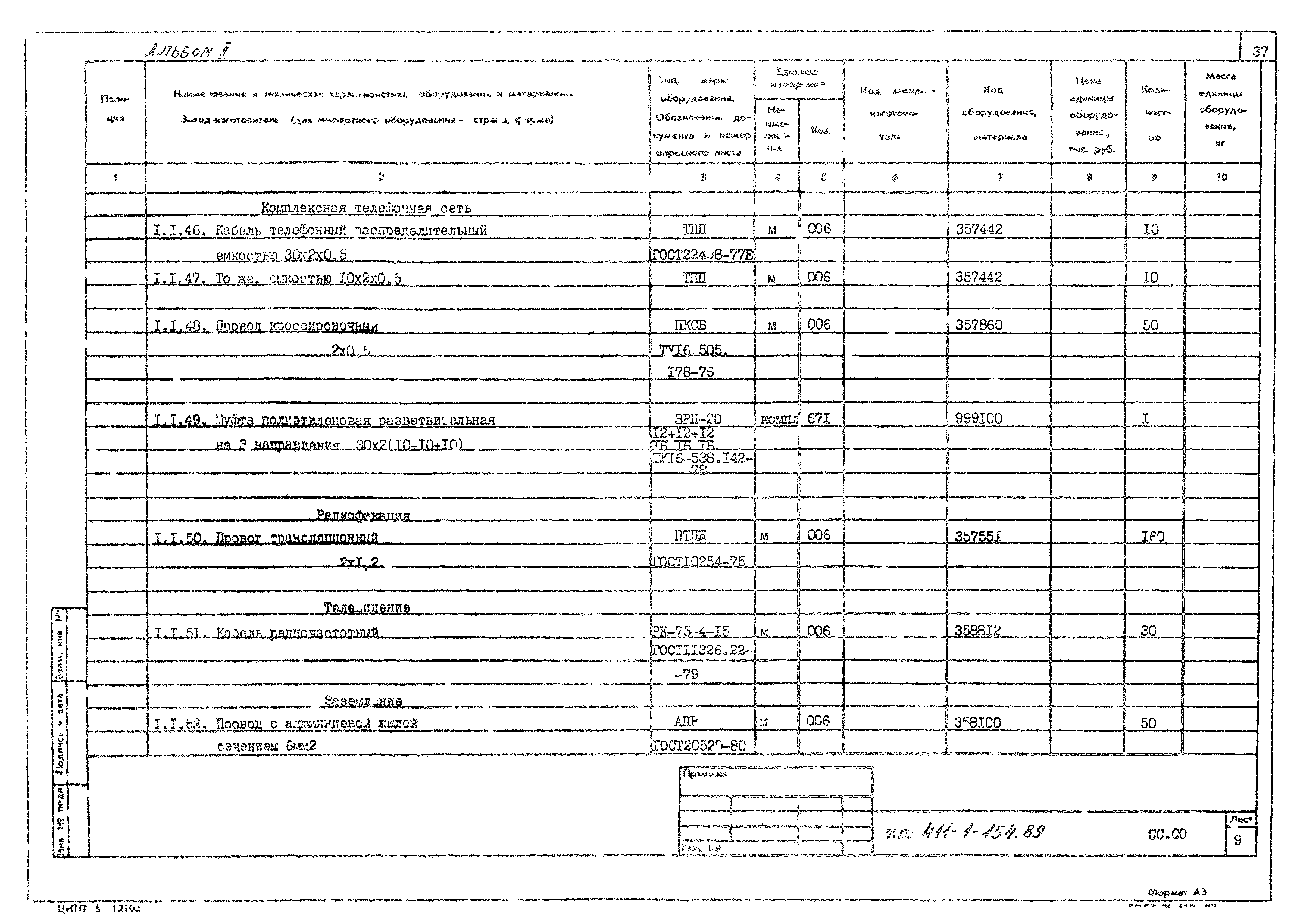 Типовой проект 411-1-154.89