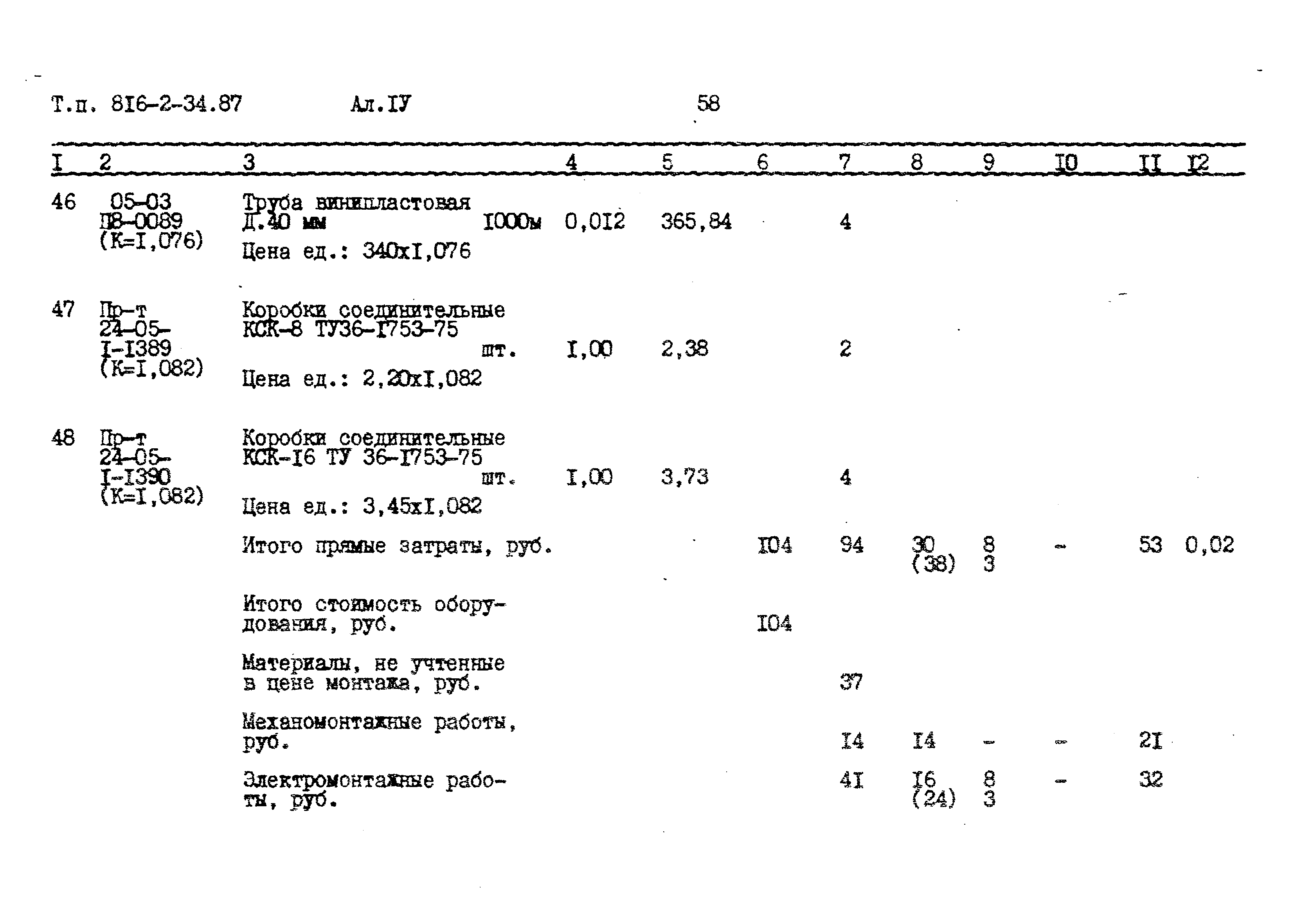 Типовой проект 816-2-34.87