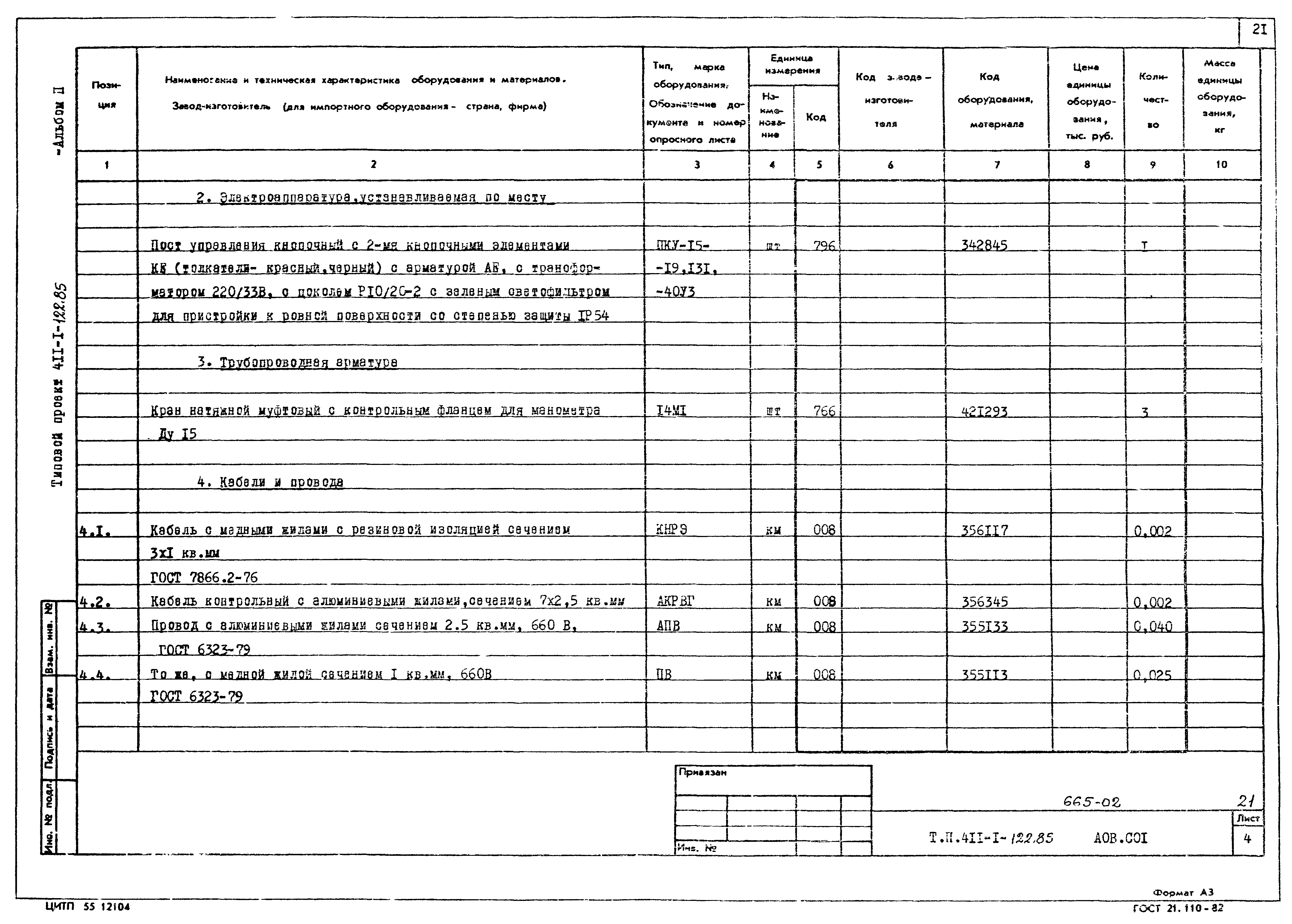 Типовой проект 411-1-122.85