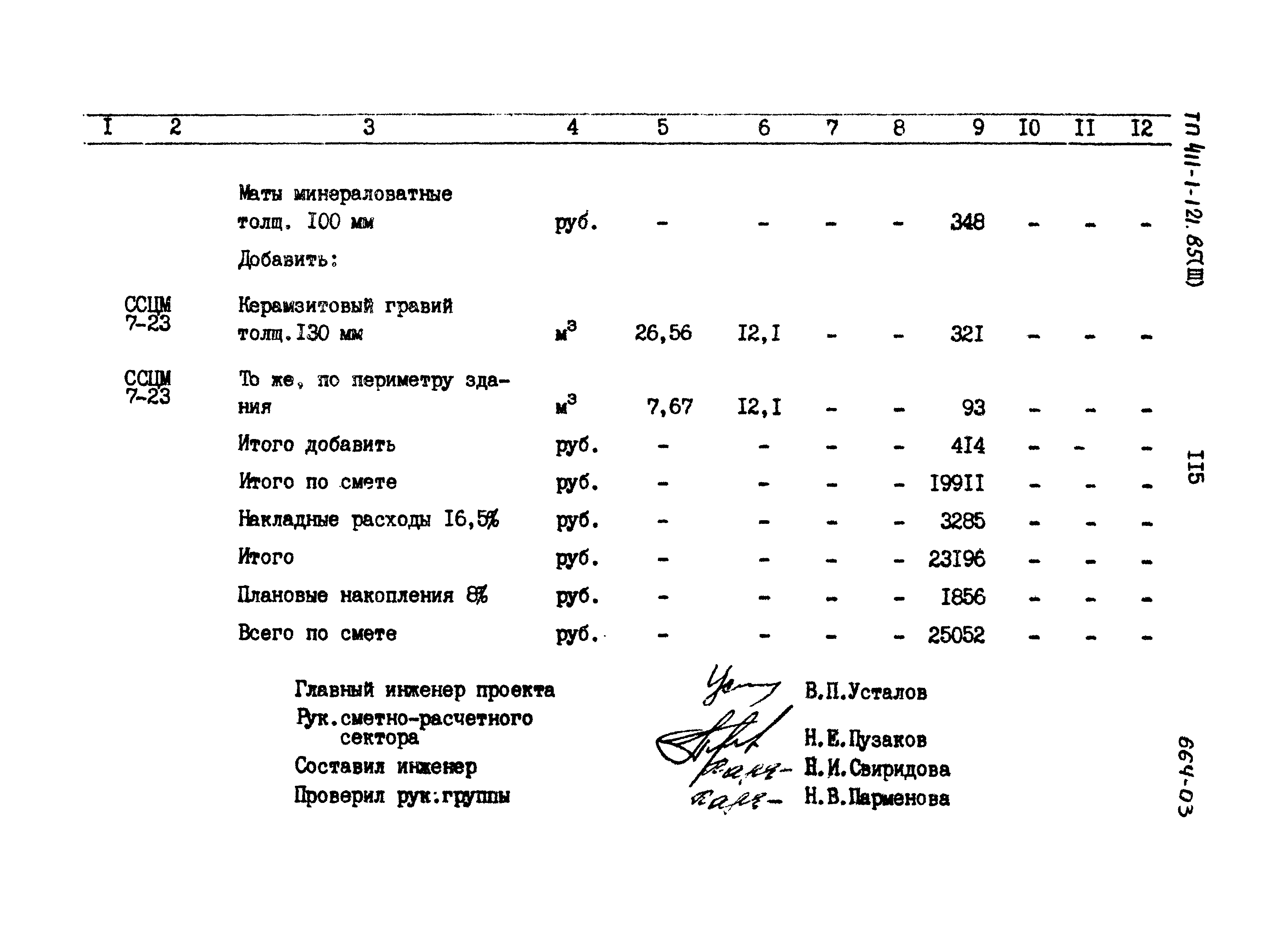 Типовой проект 411-1-121.85