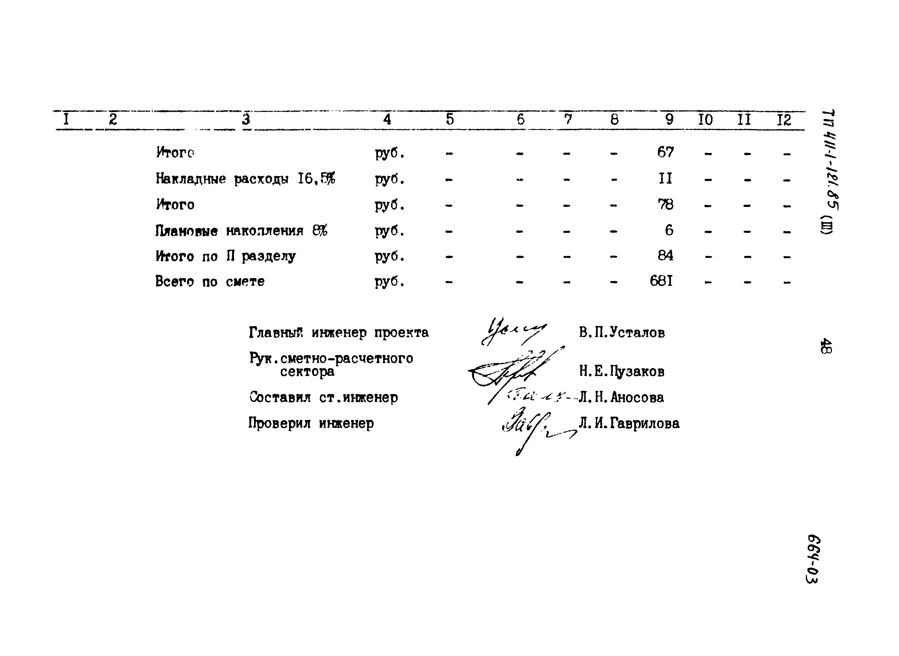 Типовой проект 411-1-121.85