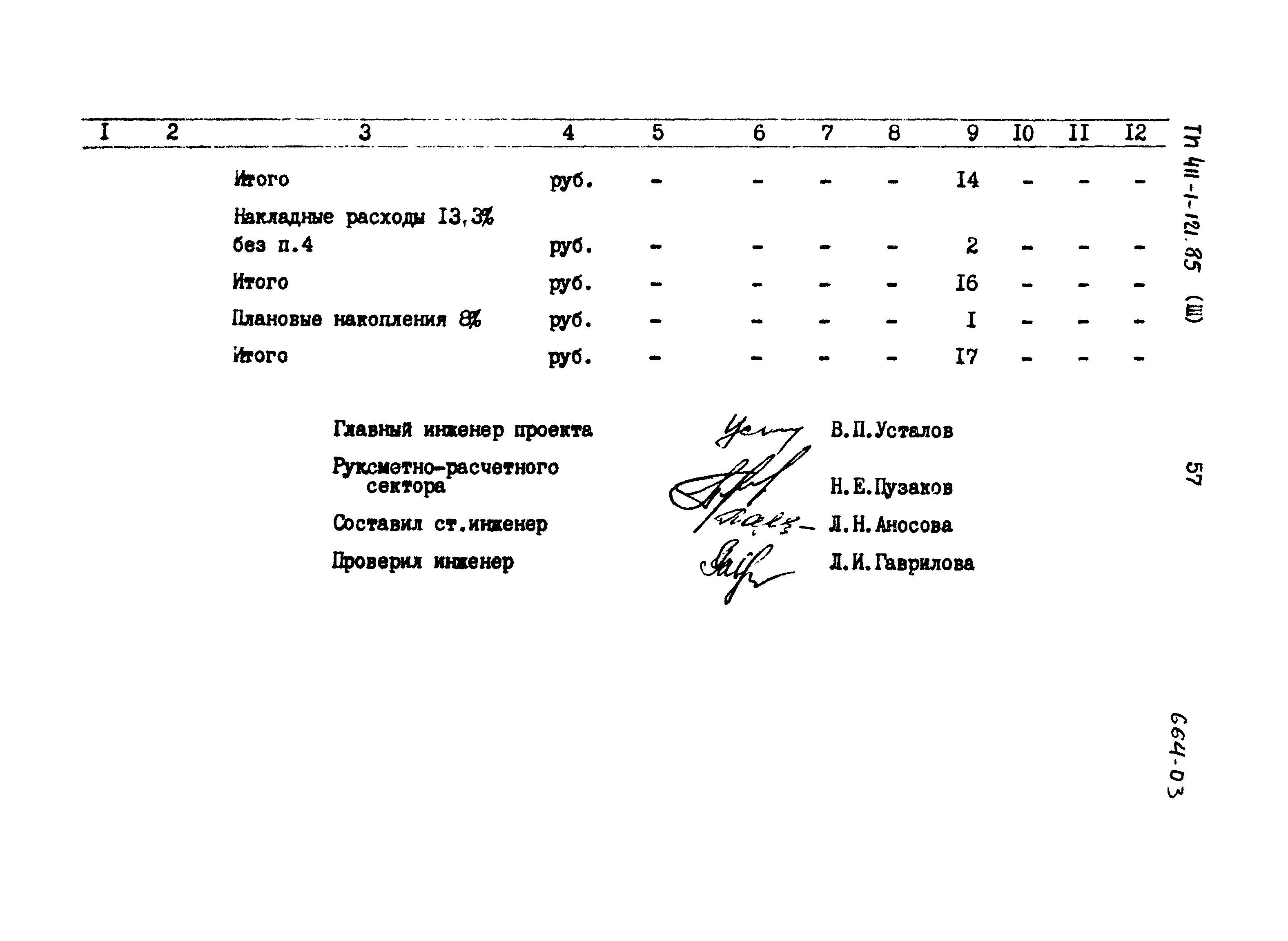 Типовой проект 411-1-121.85