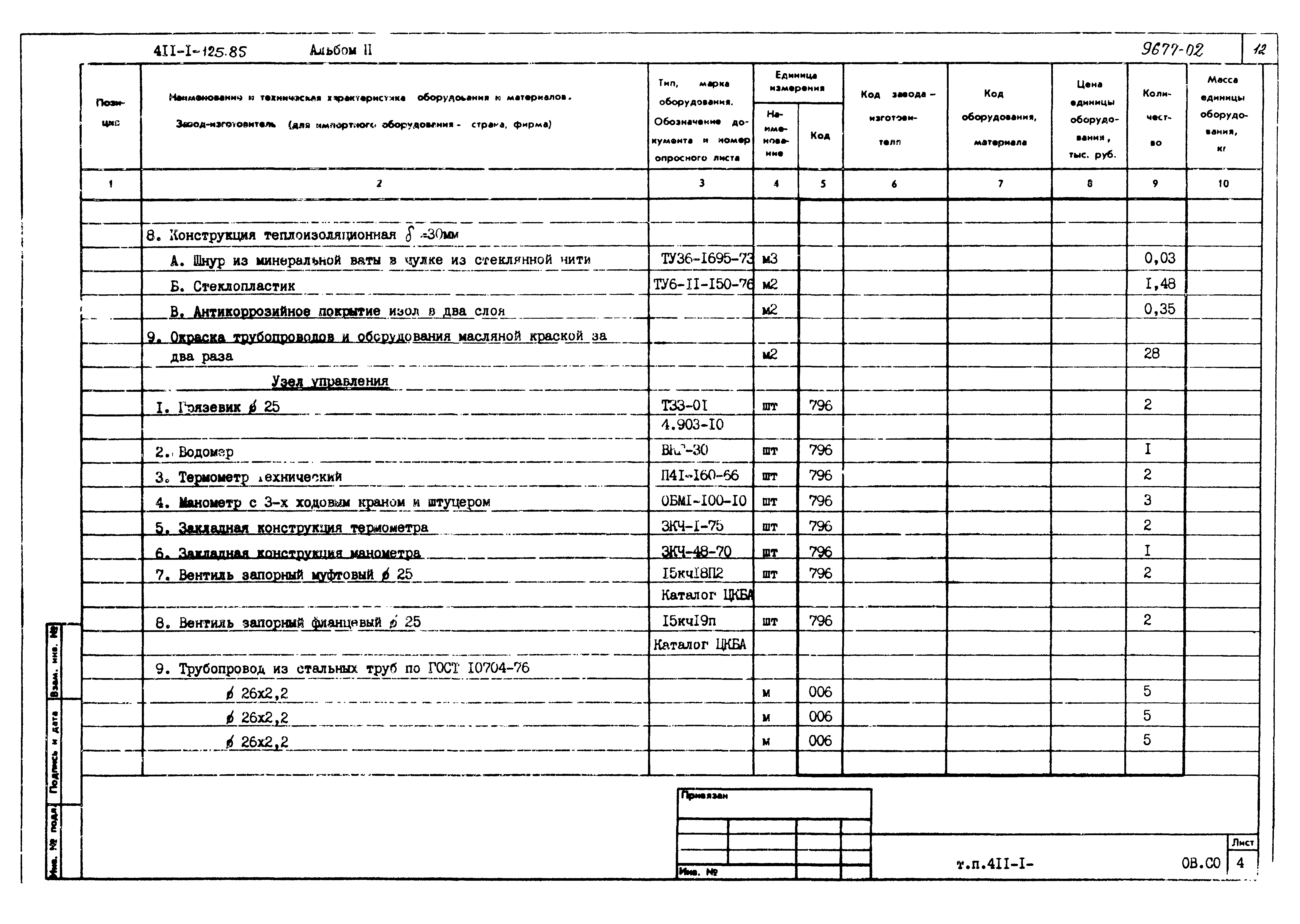 Типовой проект 411-1-125.85